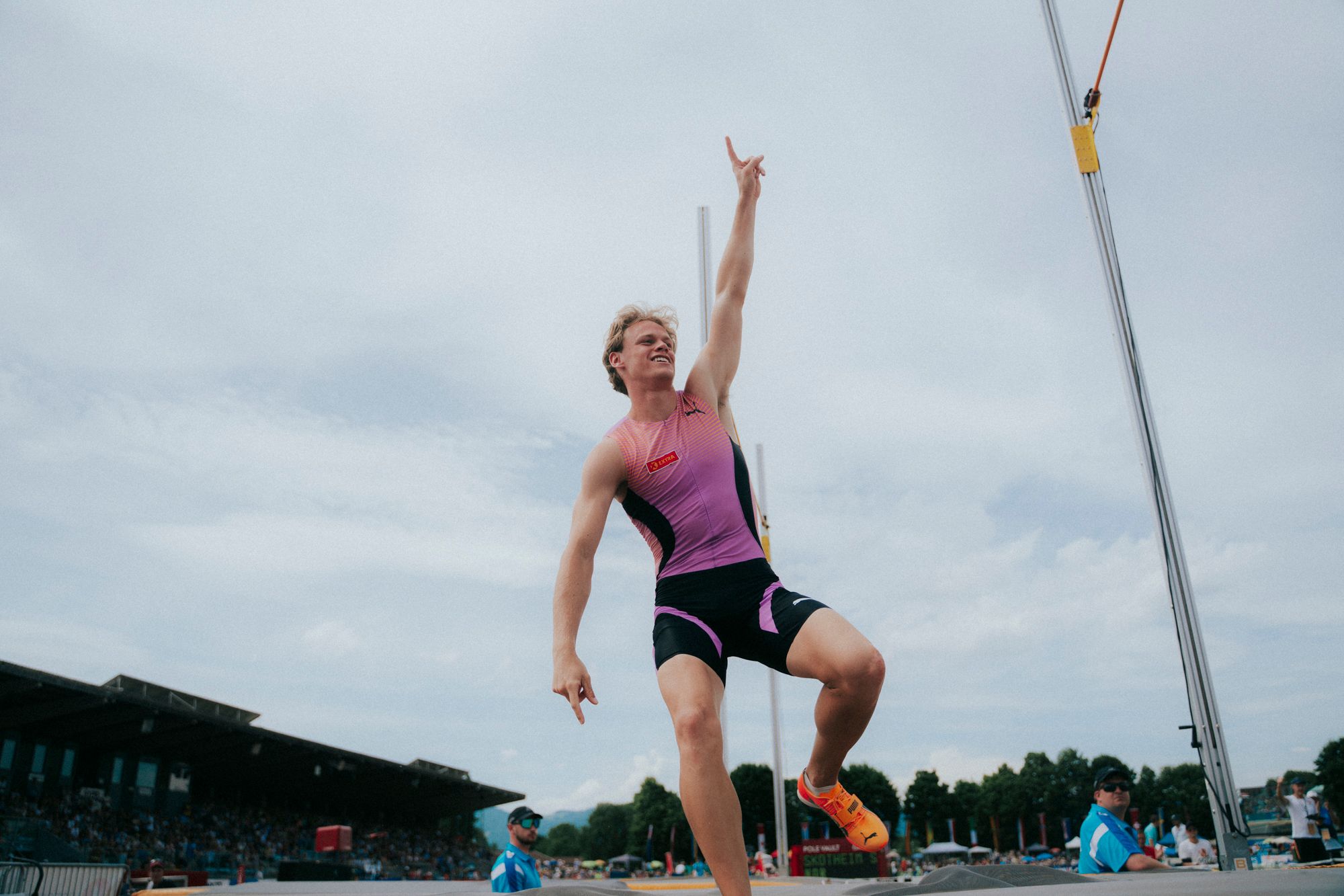Sander Skotheim in the decathlon pole vault in Gotzis