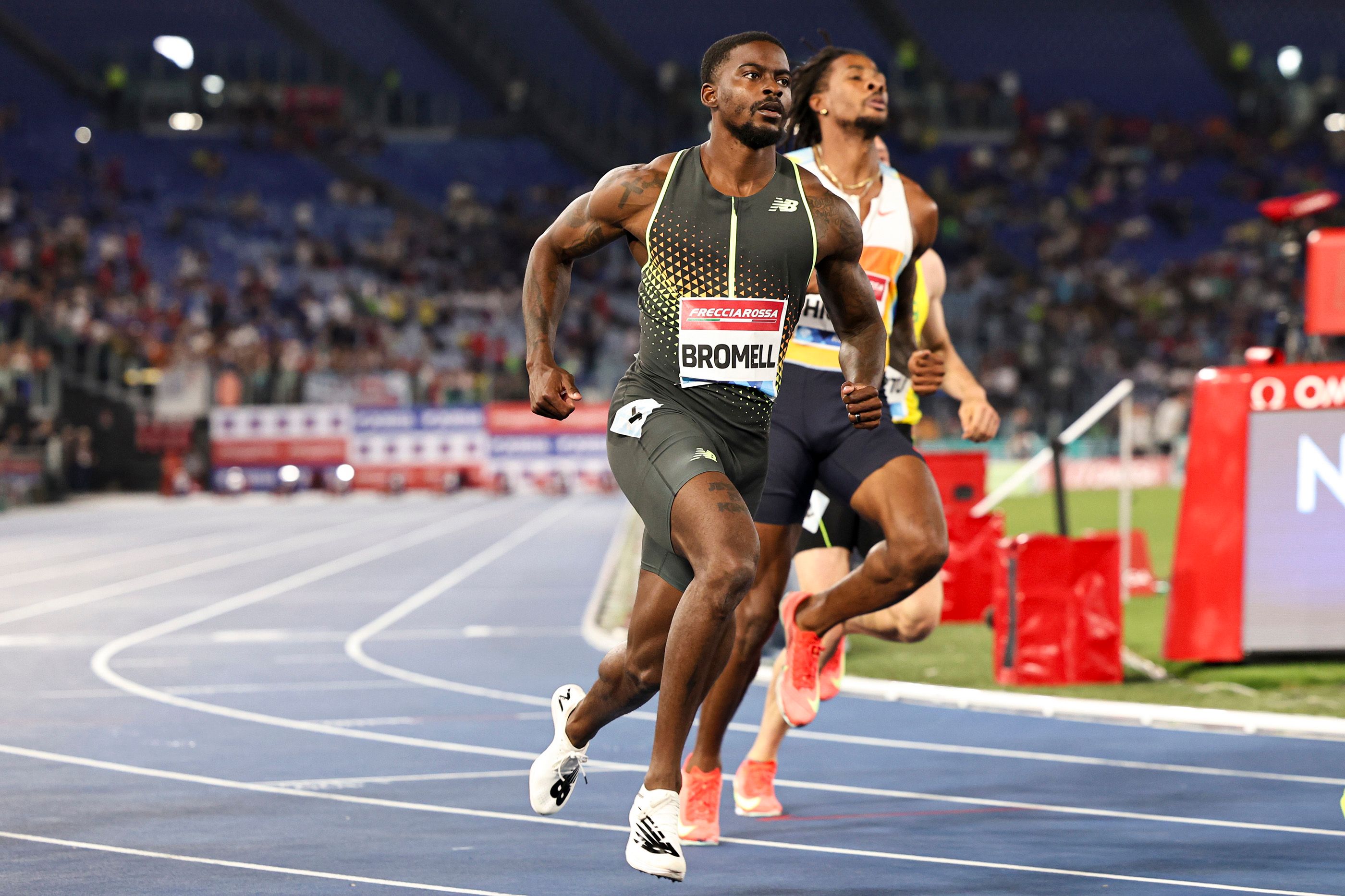 Trayvon Bromell wins the 100m in Rome