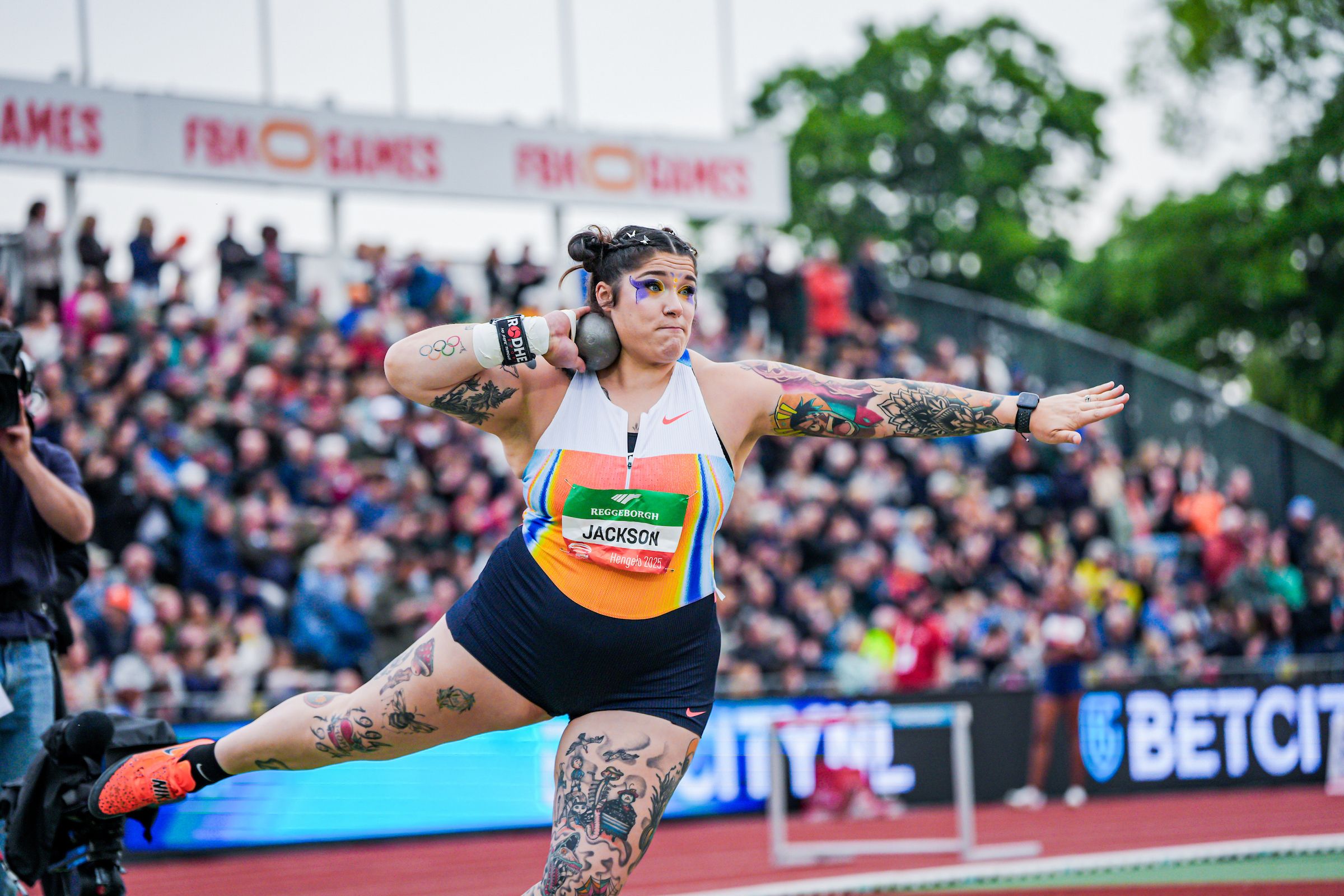 Chase Jackson in action in Hengelo