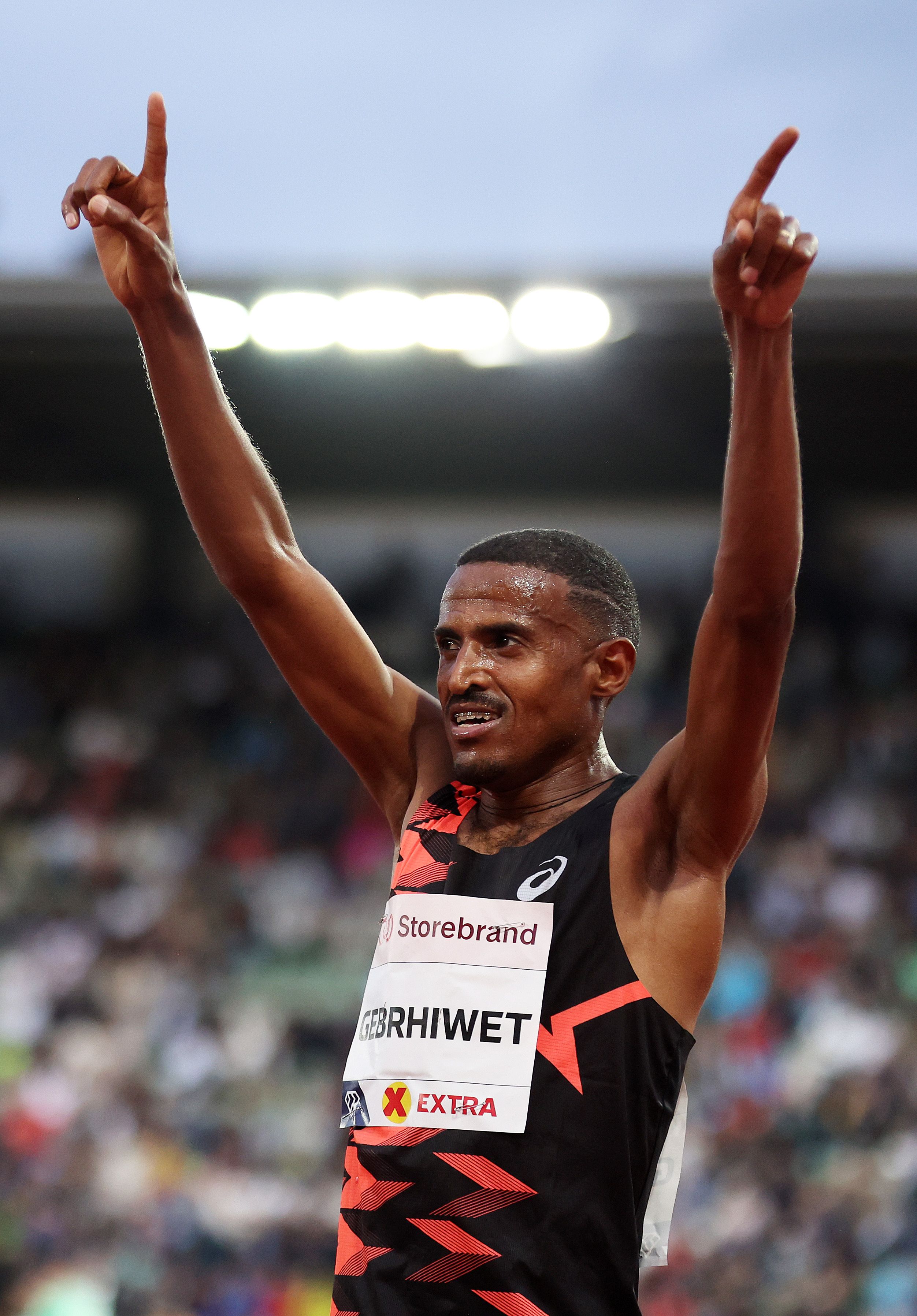 Hagos Gebrhiwet at the 2024 Bislett Games