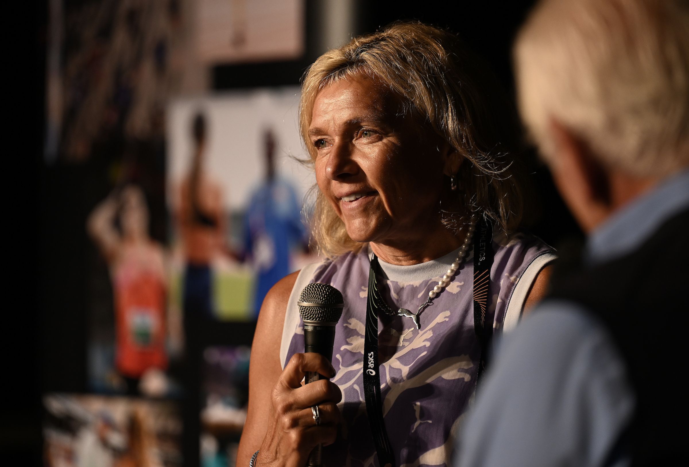 Helena Duplantis at the Coaches Club in Tokyo