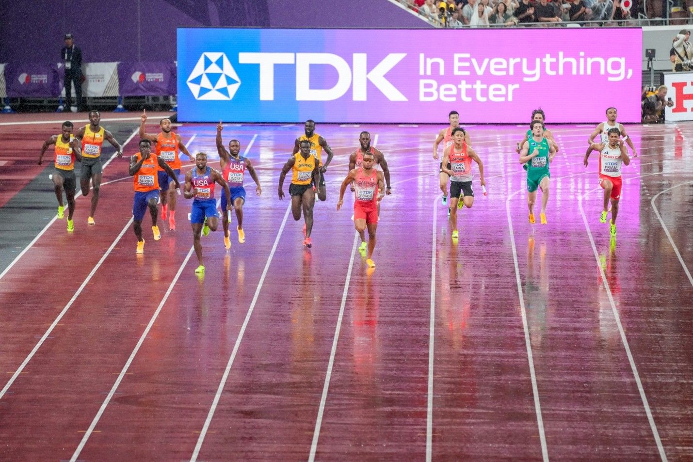 TDK's banner on the home straight in Tokyo