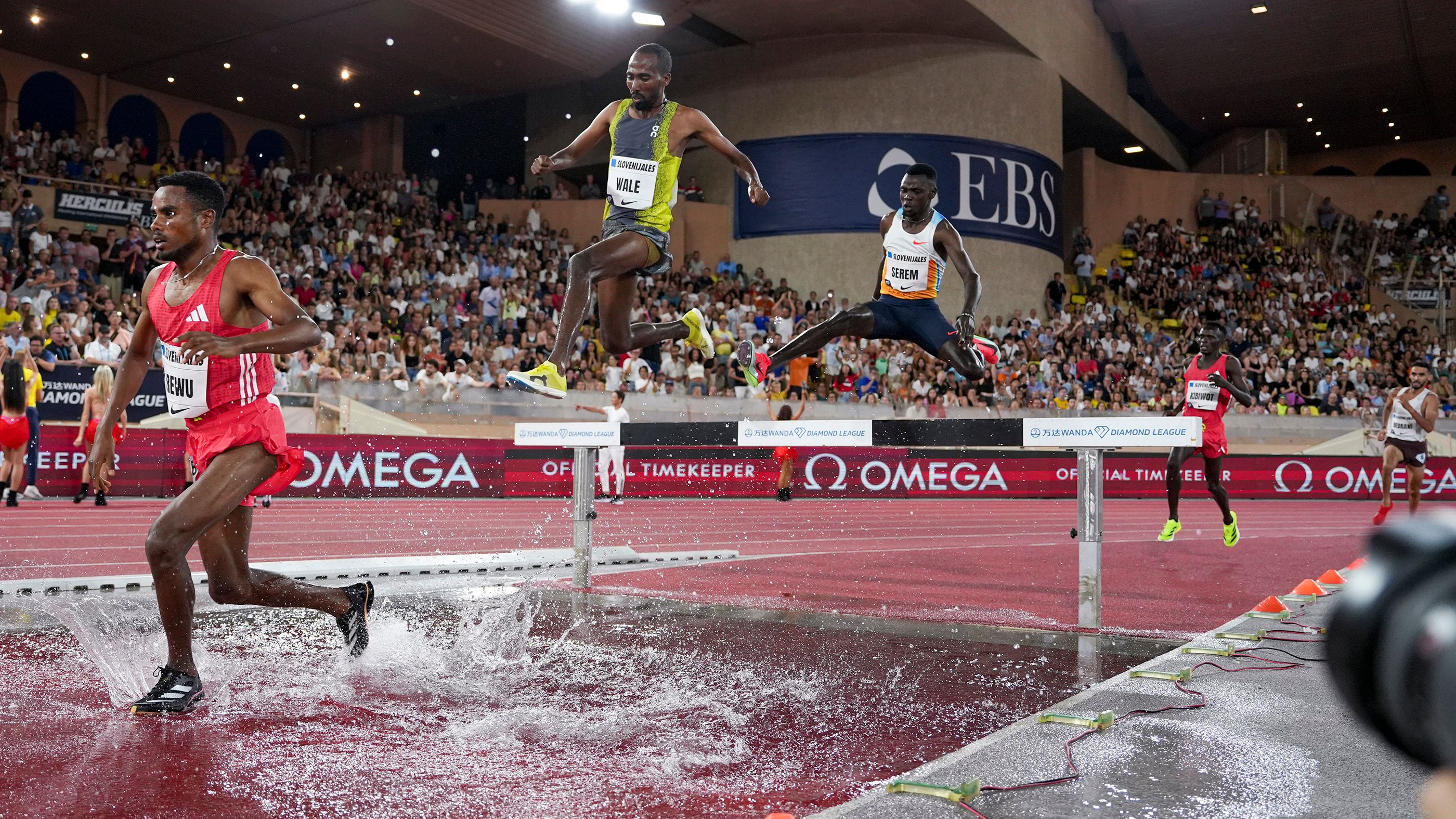 Edmund Serem at the Diamond League meeting in Monaco