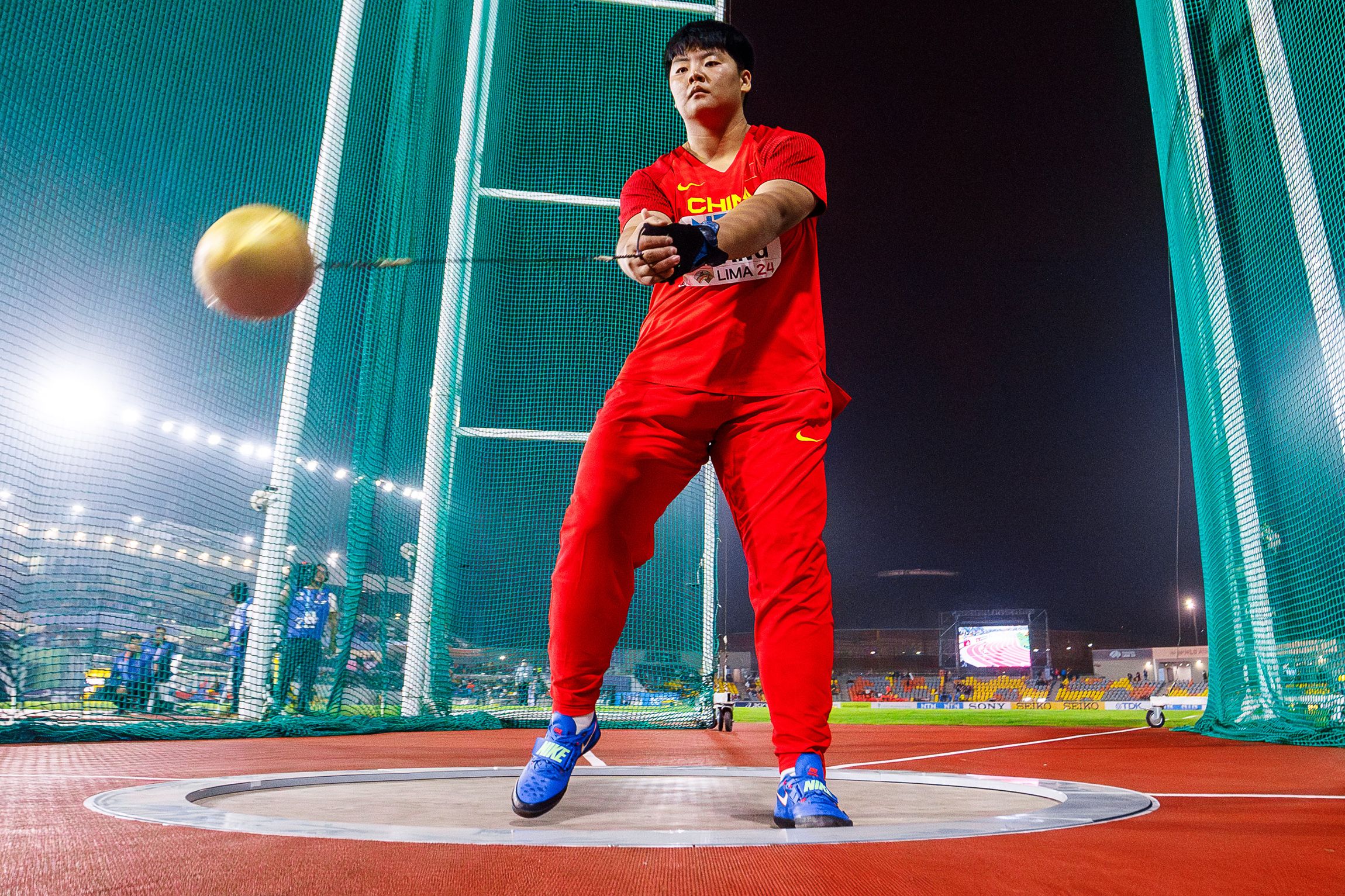 Zhang Jiale at the World U20 Championships in Lima