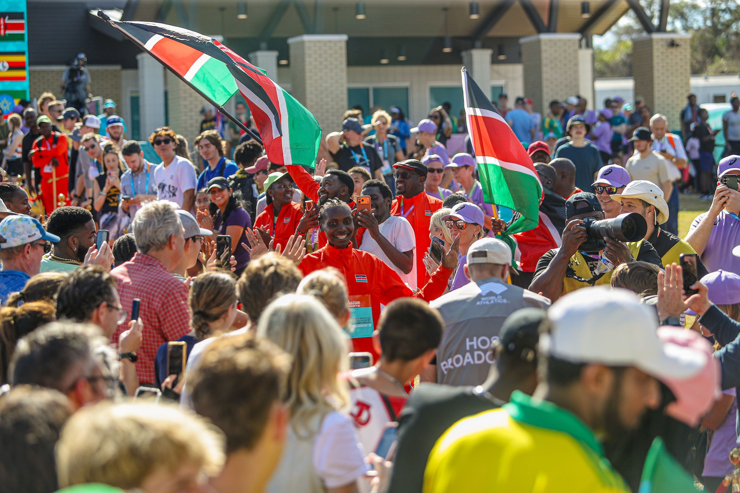 Agnes Ngetich at the World Athletics Cross Country Championships Tallahassee 26