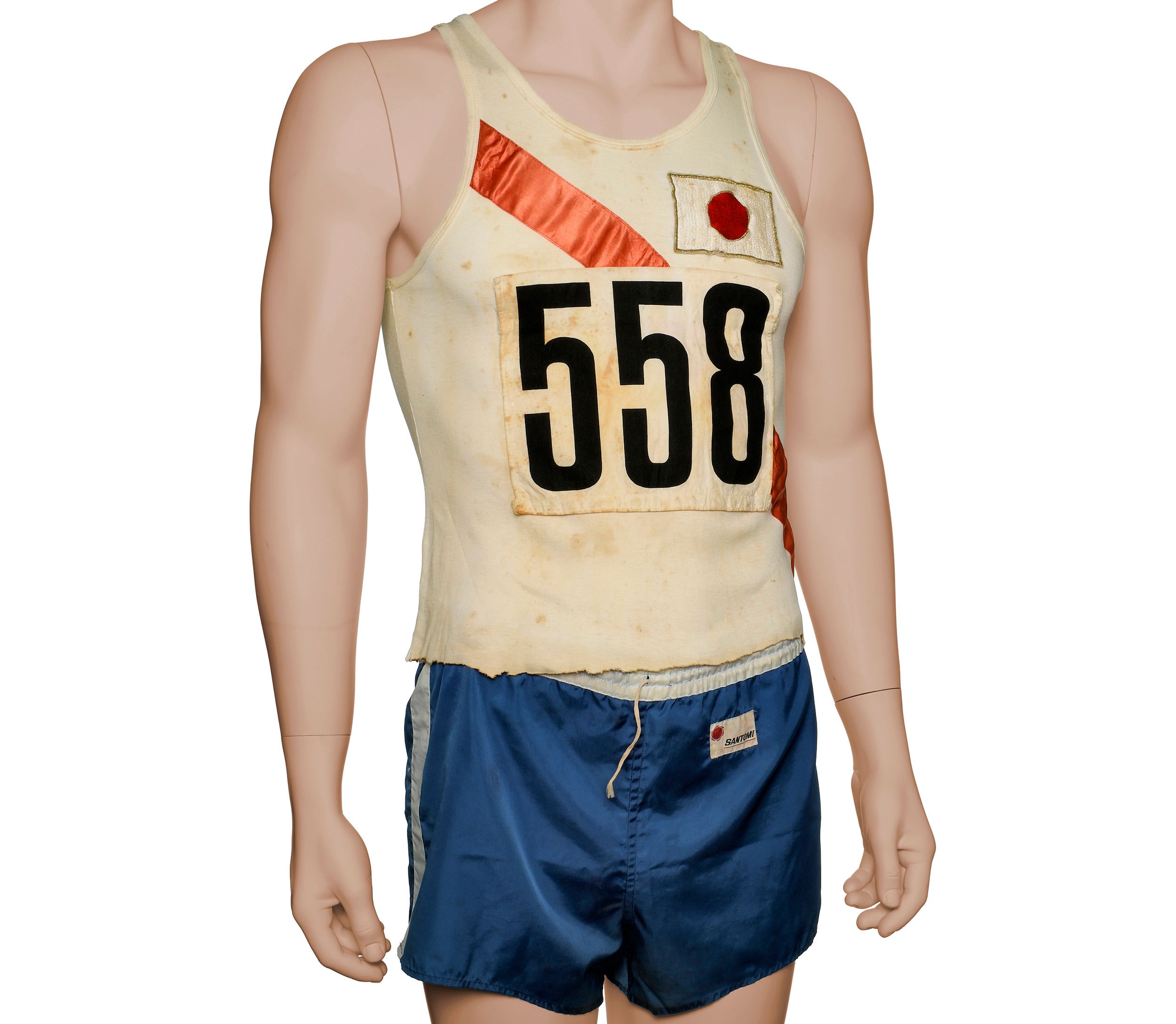 Kenji Kimihara's singlet, bib and shorts