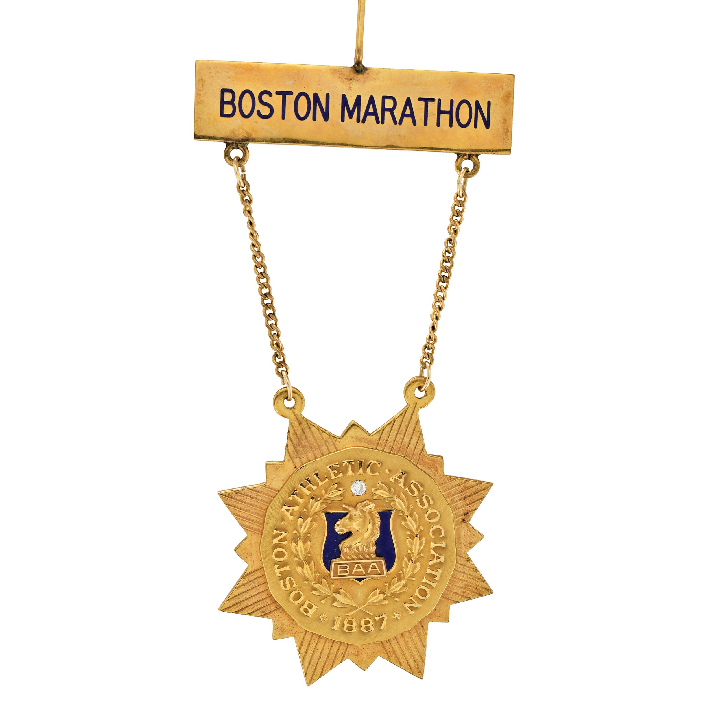 Rosa Mota's 1987 Boston Marathon winner's medal