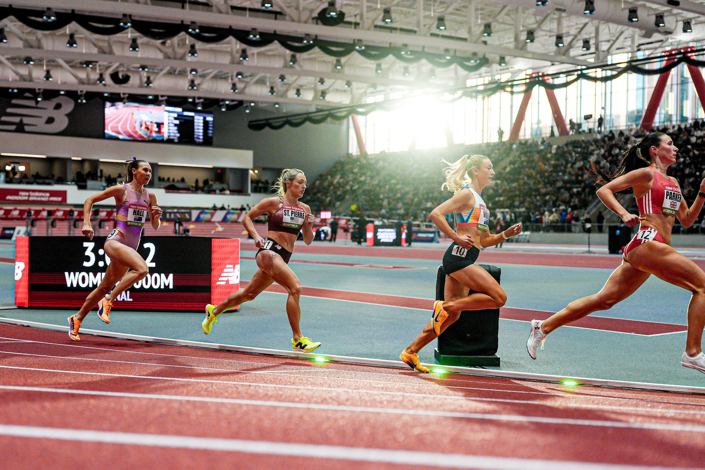 The women's 3000m at the New Balance Indoor Grand Prix