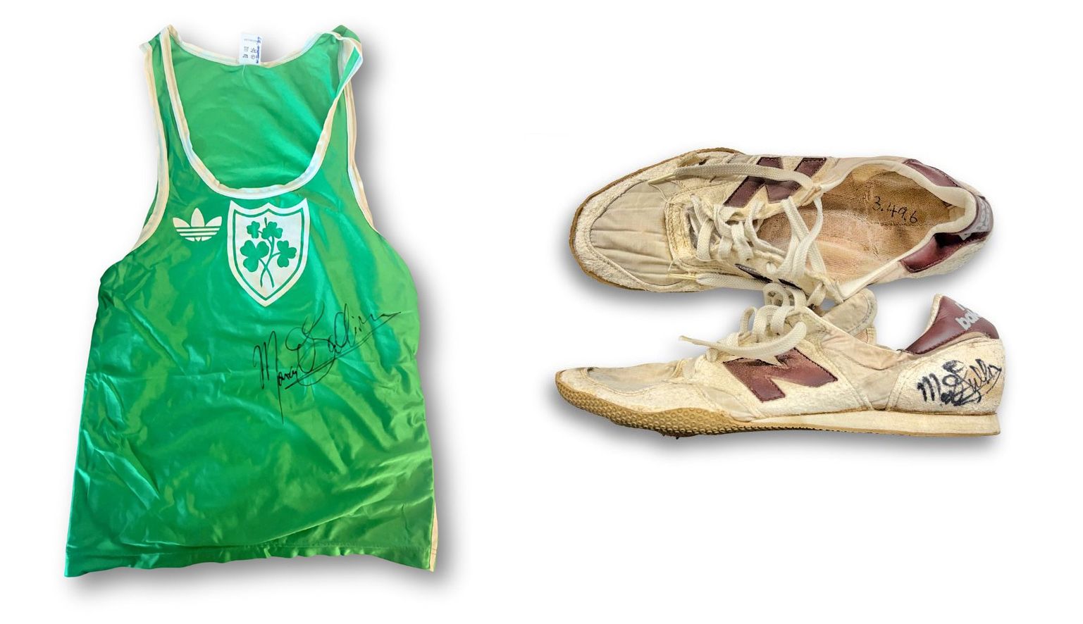 Marcus O'Sullivan's singlet and spikes from the 1987 World Indoor Championships