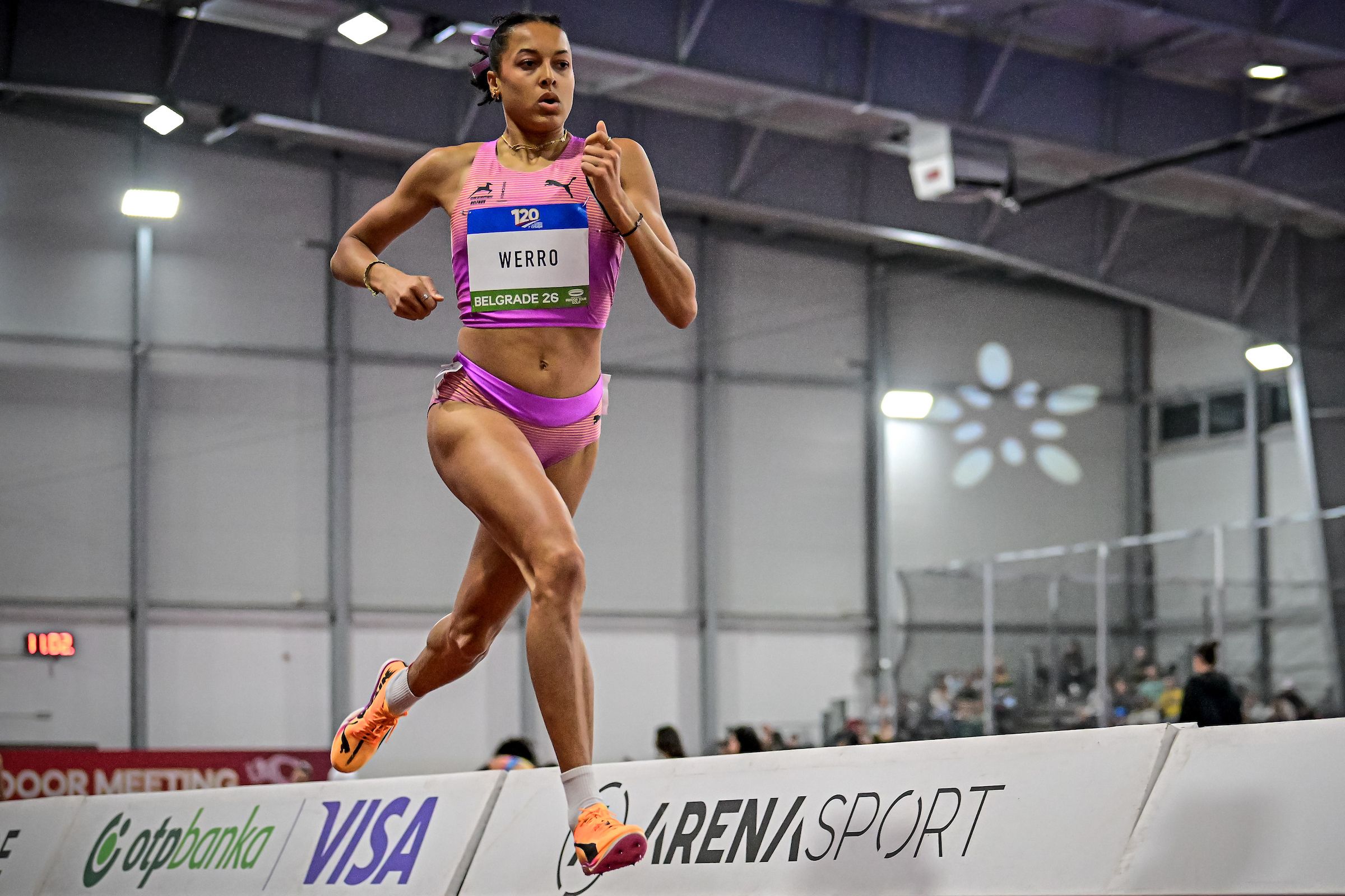 Audrey Werro in action at the Belgrade Indoor Meeting