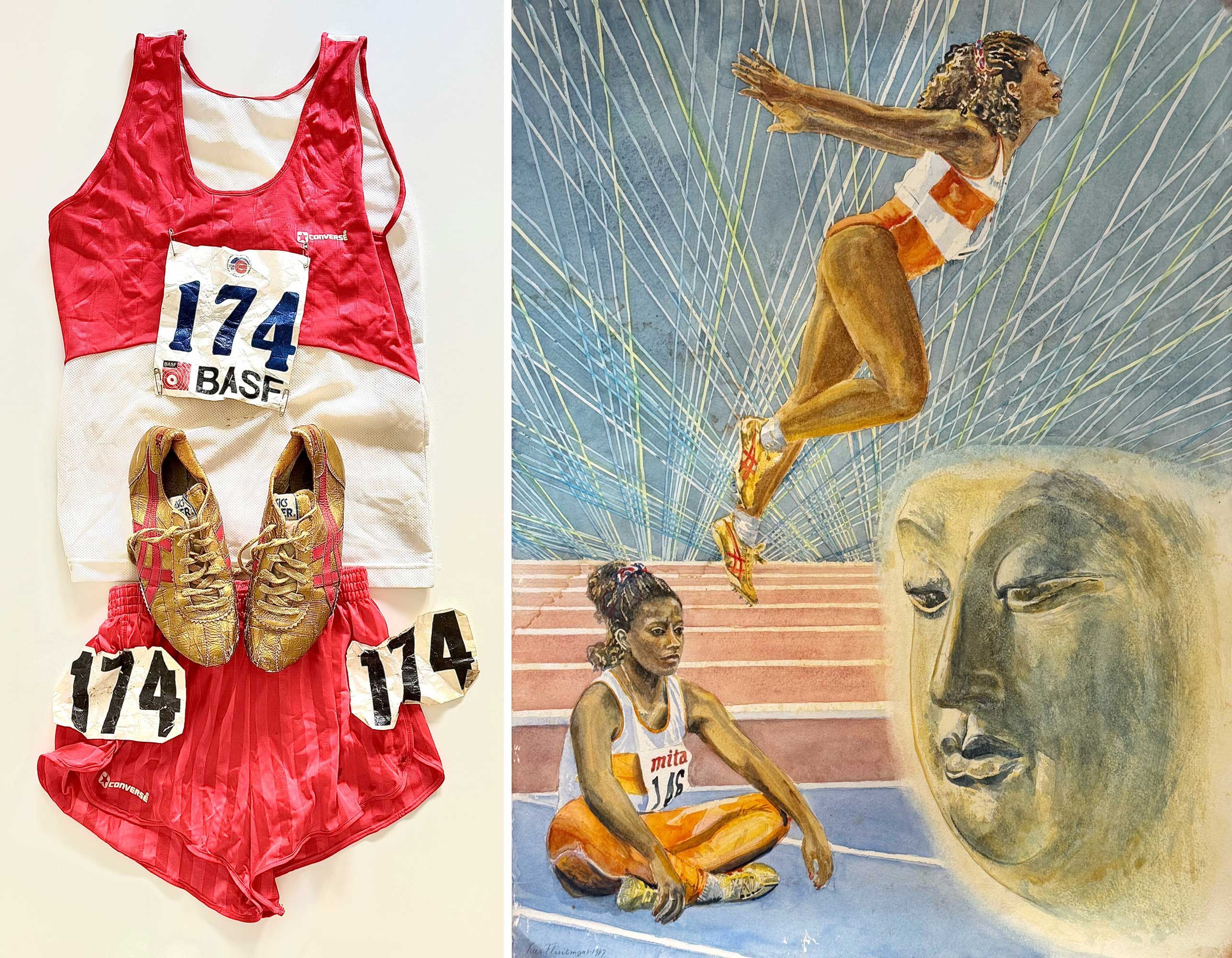 Nelli Cooman's donations to the Museum of World Athletics