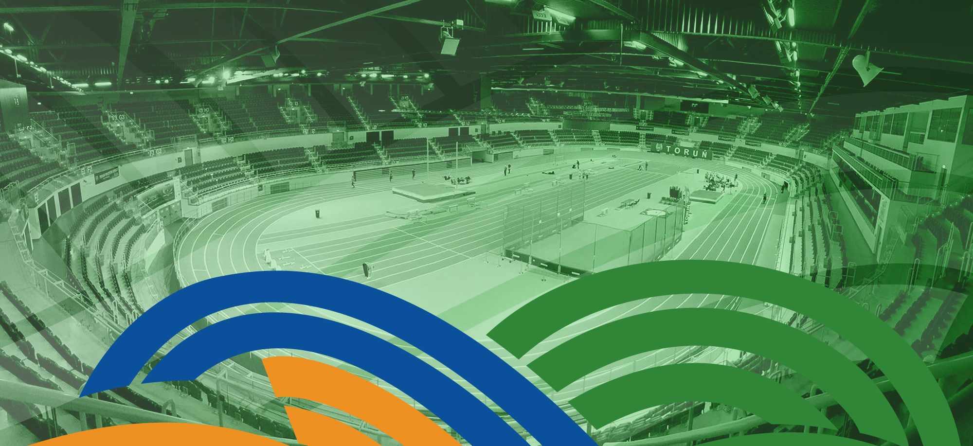 Athletes in action in Kujawsko-Pomorska Arena Toruń