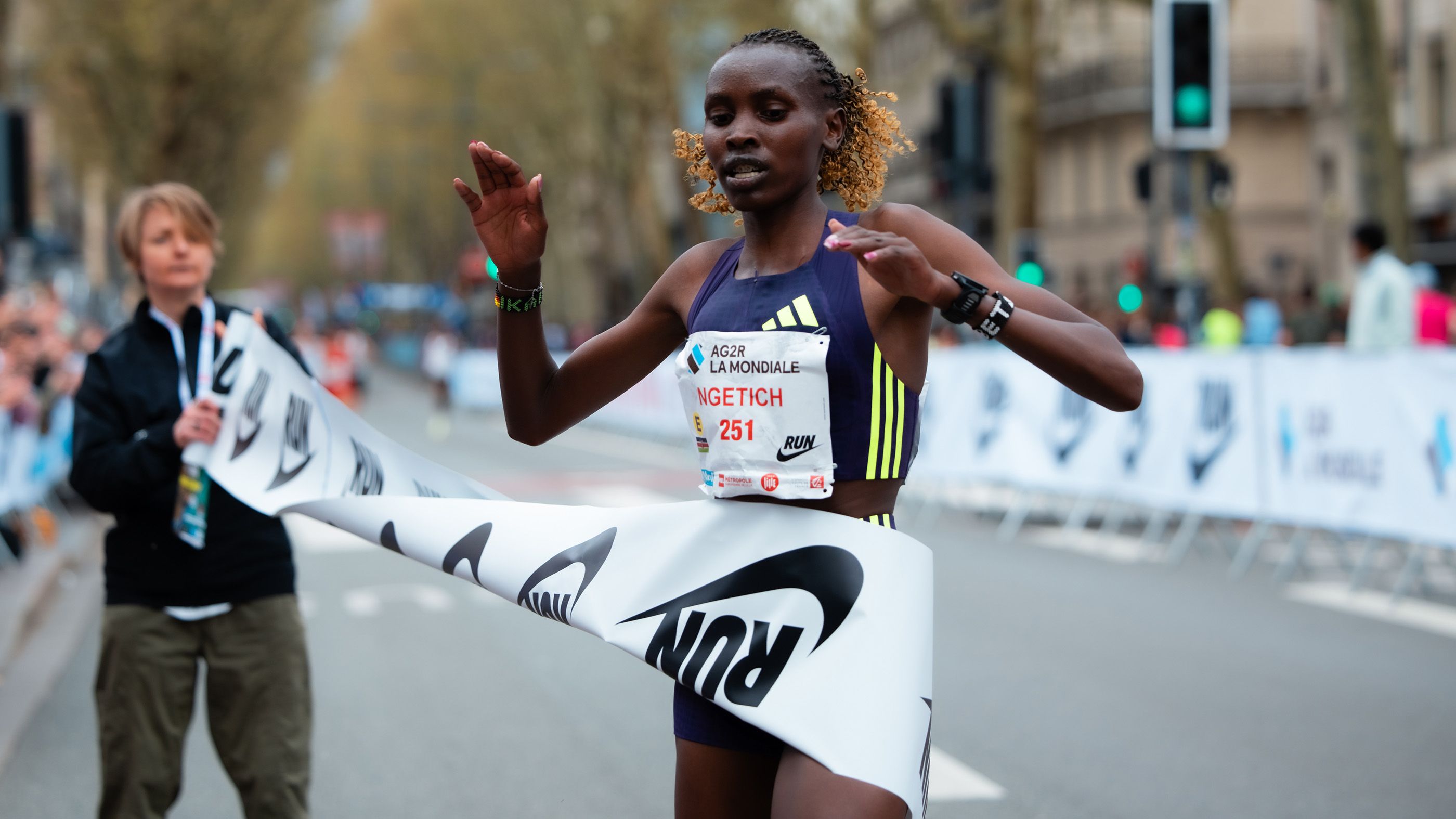 Agnes Ngetich at the Urban Trail de Lille 