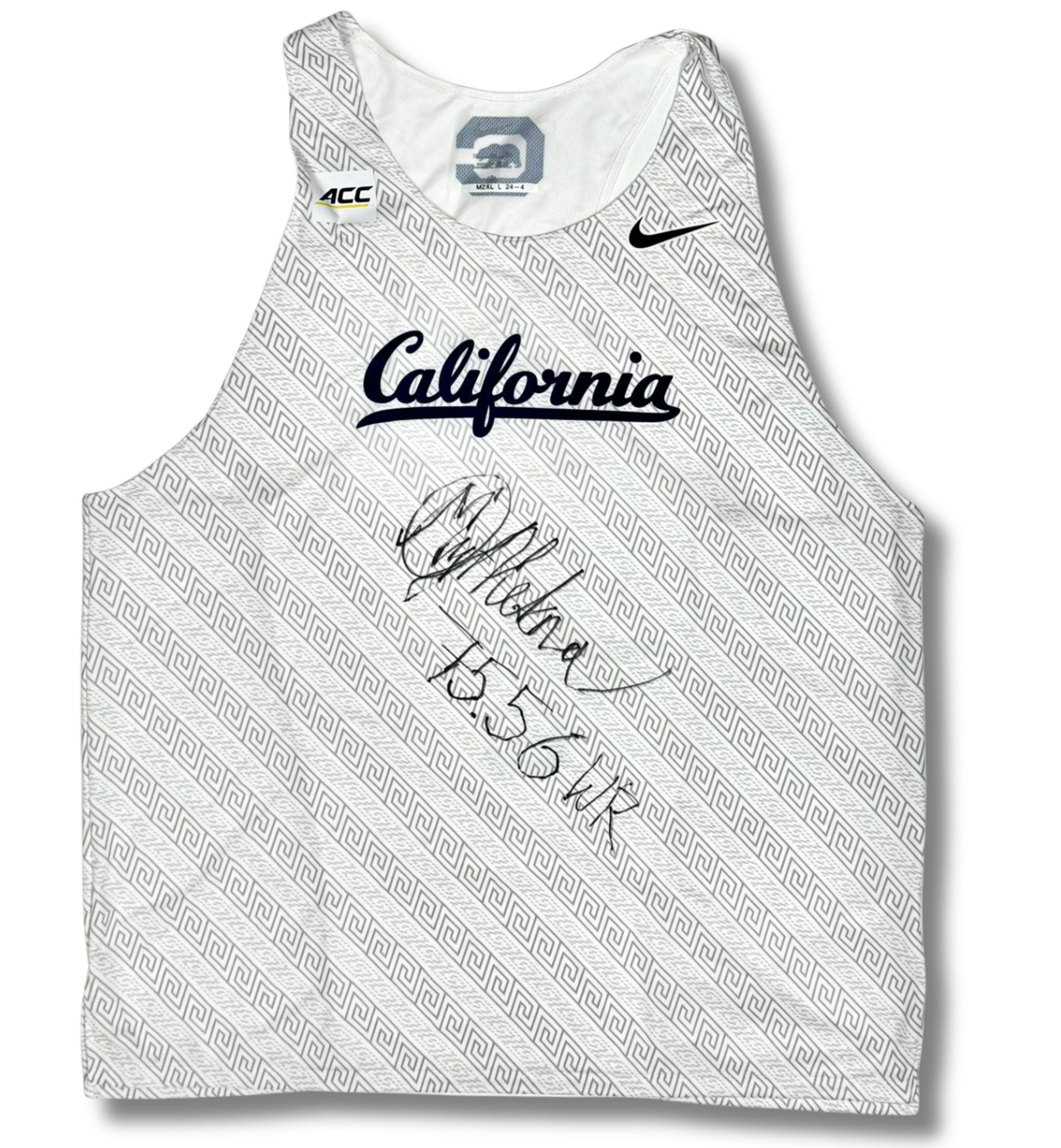 The vest Mykolas Alekna has donated to the Museum of World Athletics