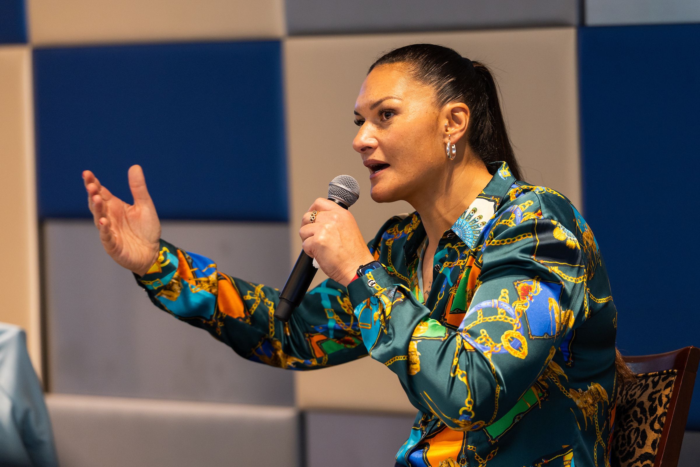 Valerie Adams during the Gender Leadership Conference in Tokyo