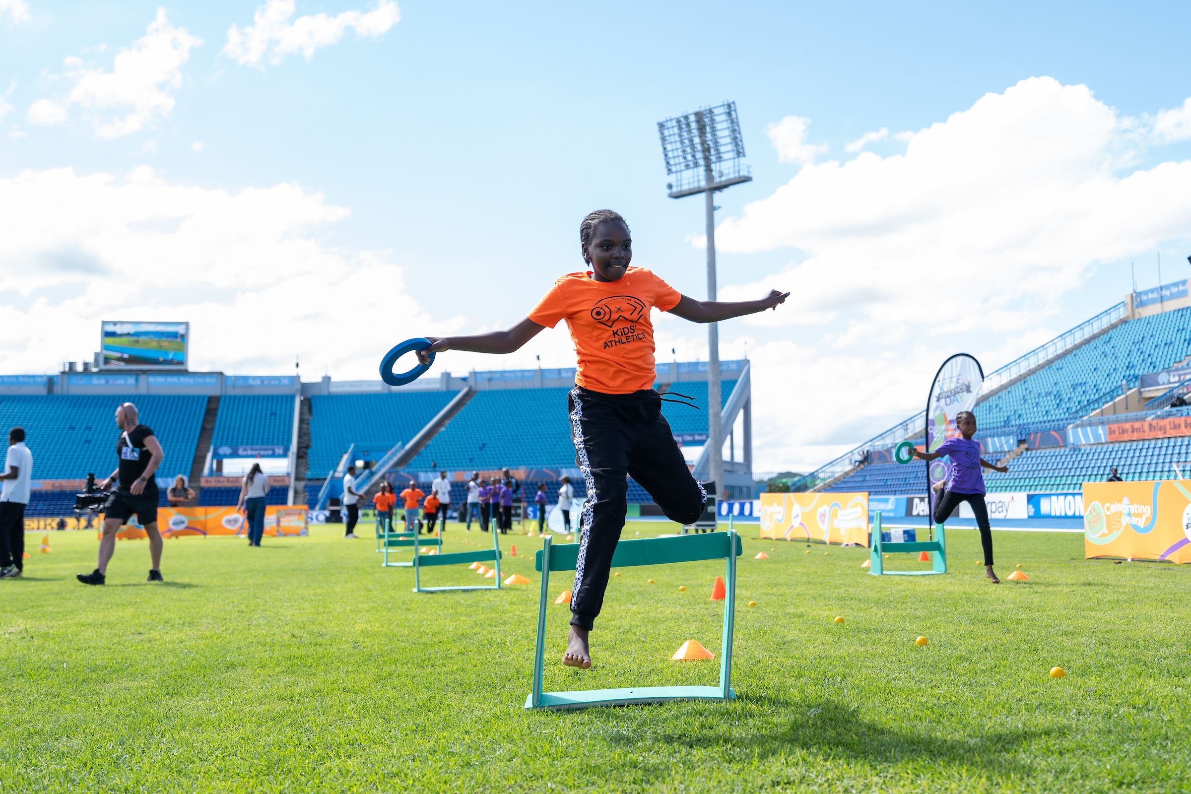 The Kids' Athletics activation in Gaborone