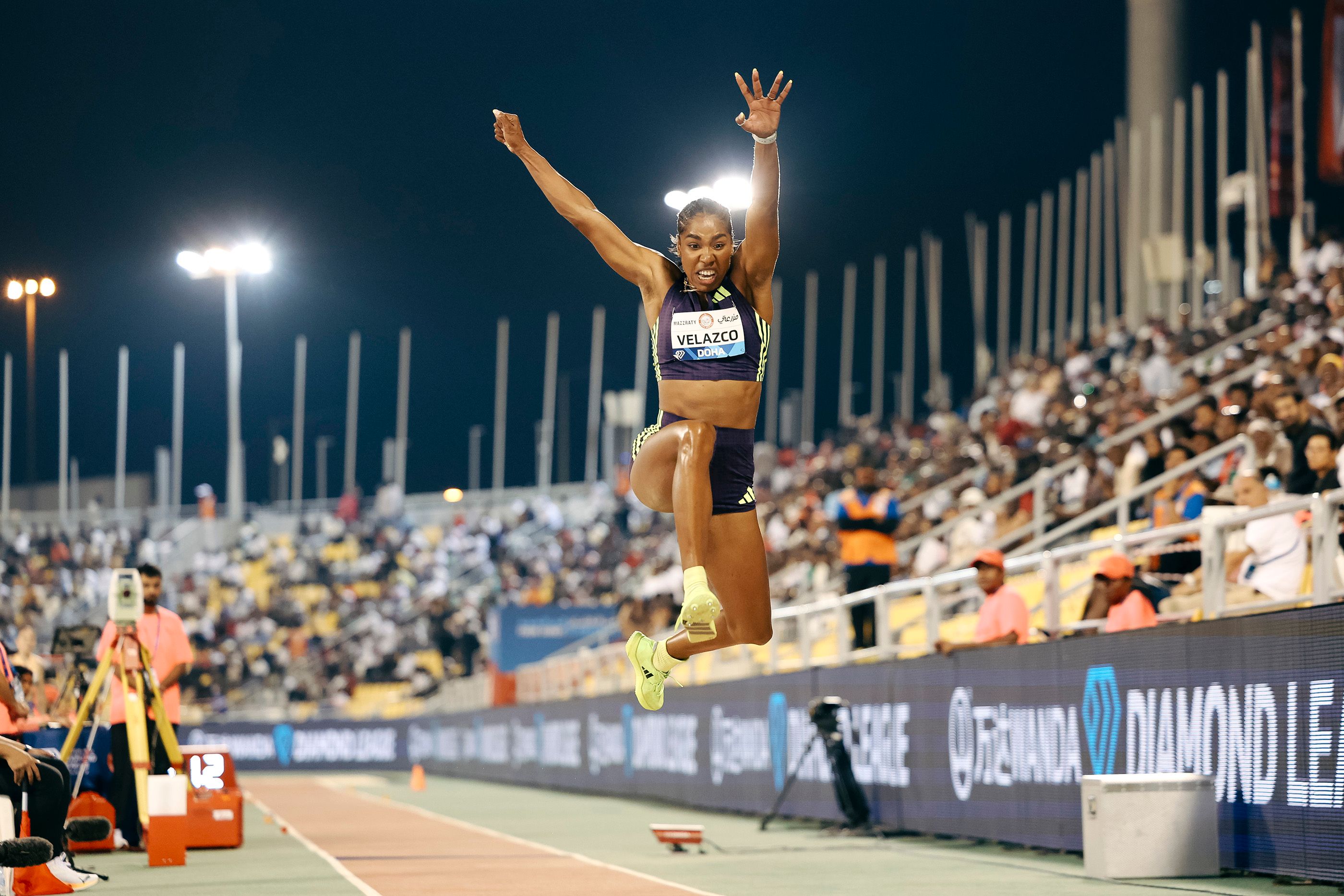 Triple jump winner Davisleydi Velazco in Doha