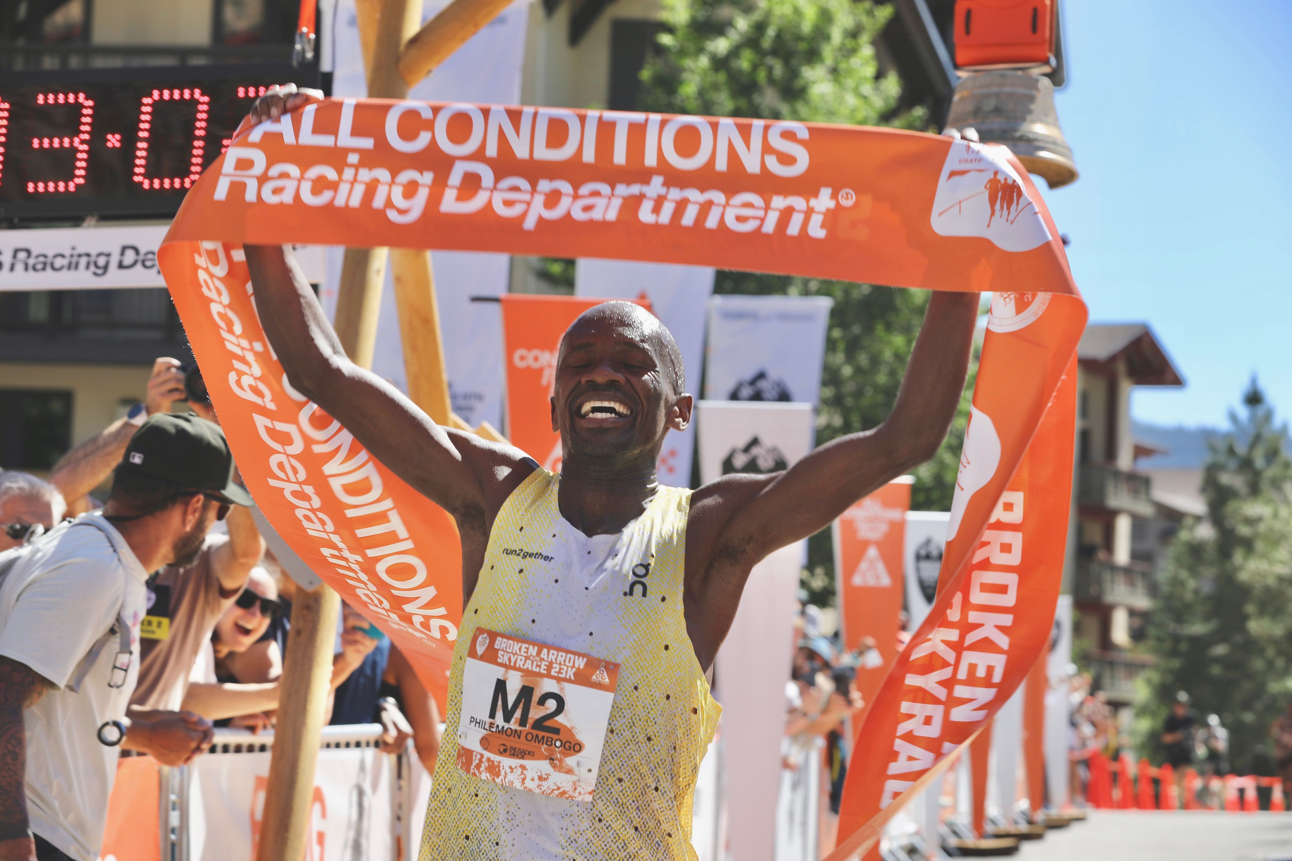 Broken Arrow 23km winner Philemon Ombogo Kiriago 