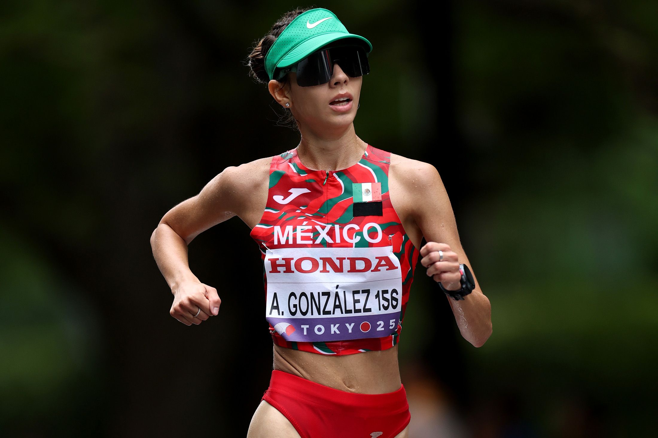 Alegna Gonz&aacute;lez in action at the World Athletics Championships Tokyo 25