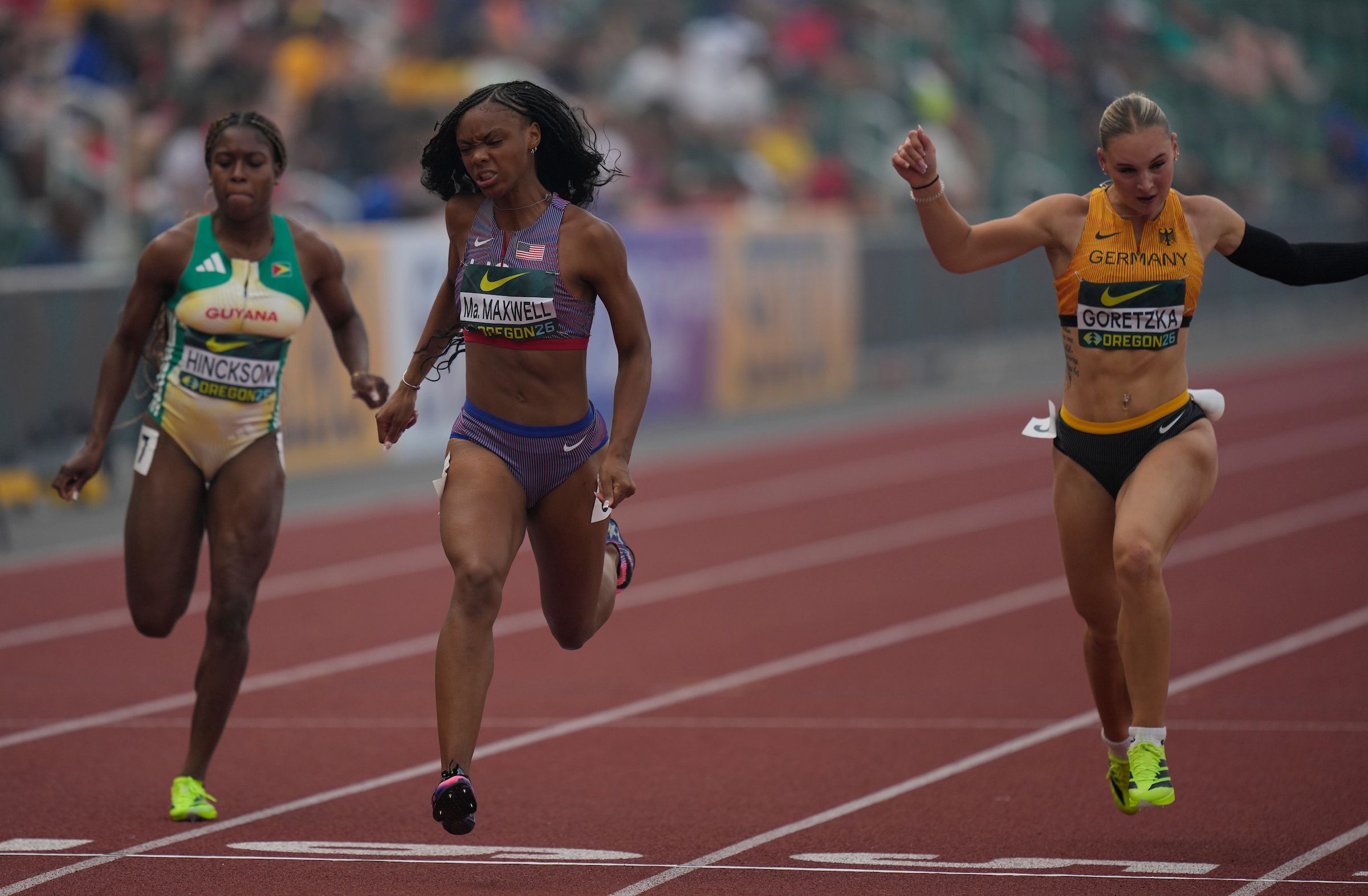 Mariah Maxwell competes in Oregon