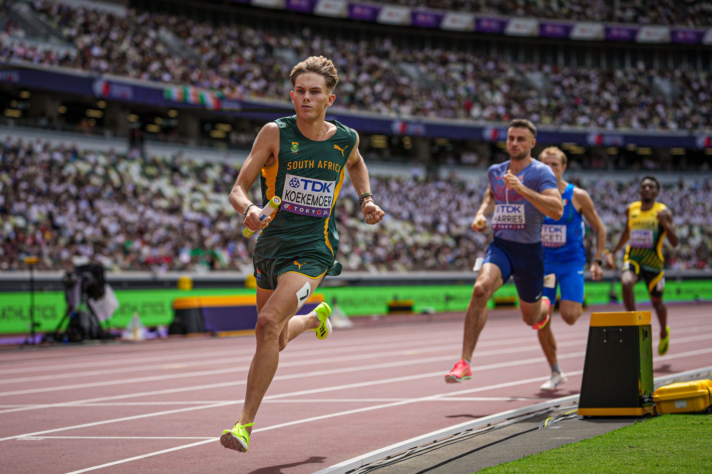 Leendert Koekemoer at the World Championships in Tokyo
