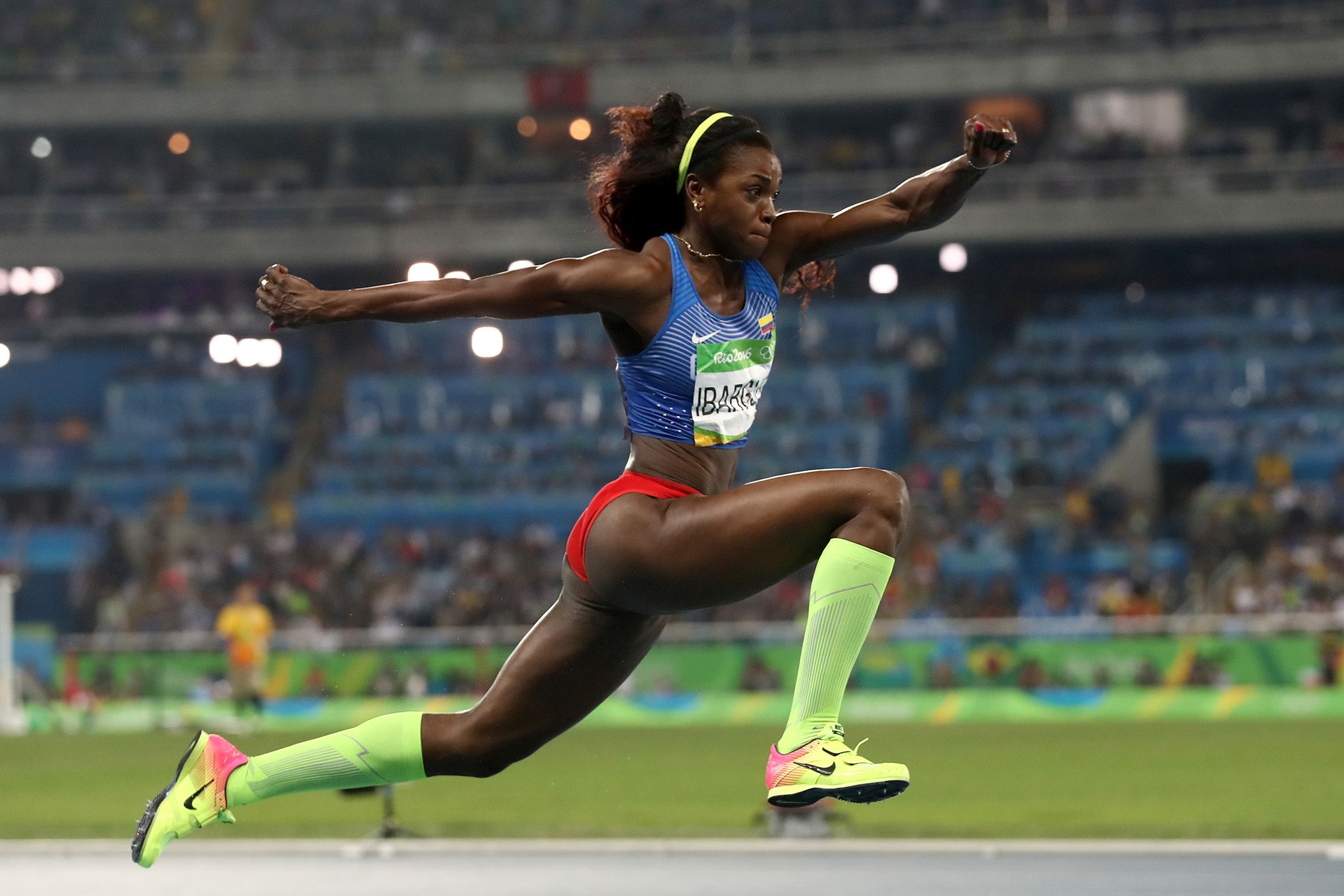 Caterine Ibarguen in action in Rio