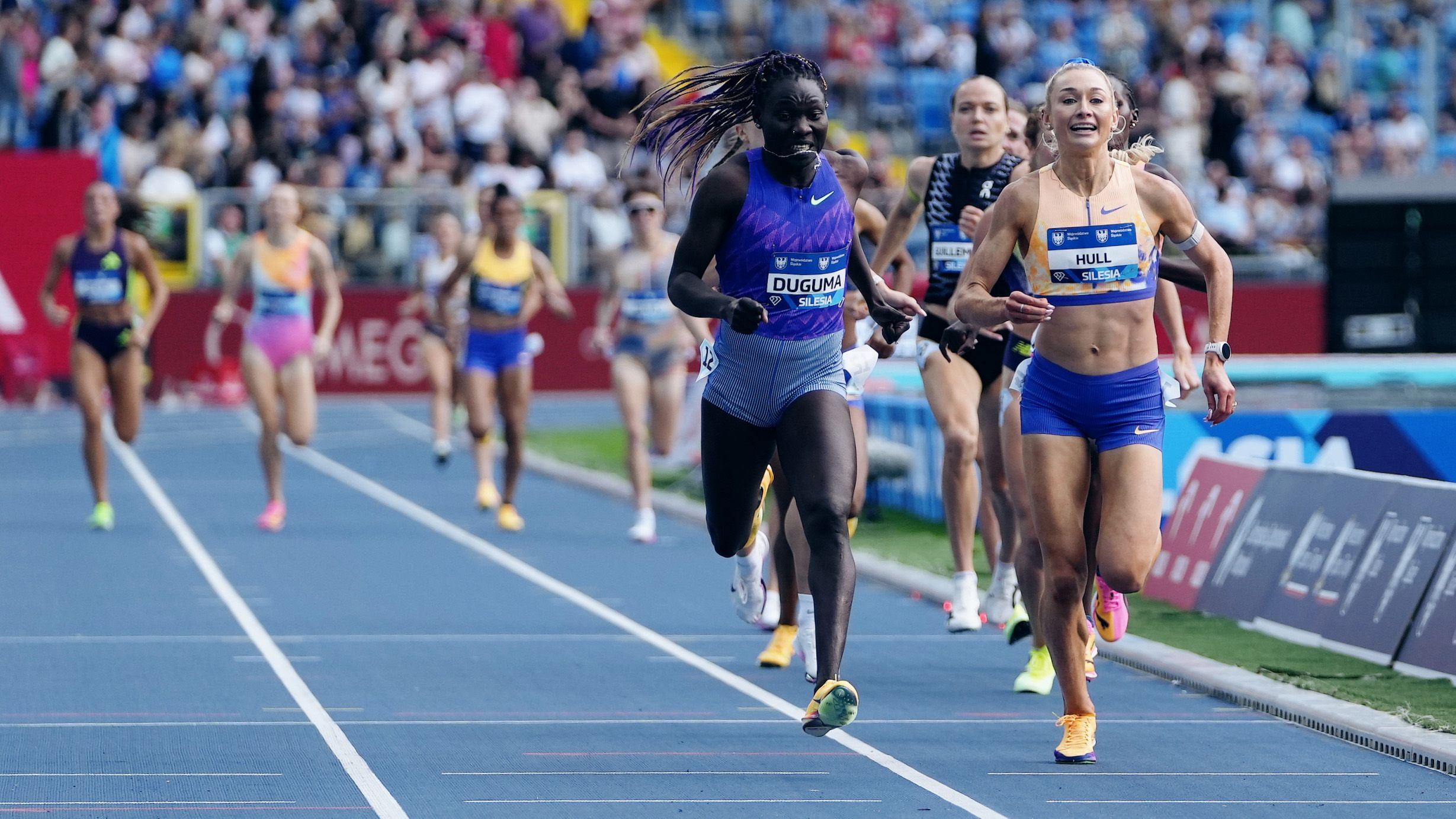 Tsige Duguma wins the 1500m in Silesia