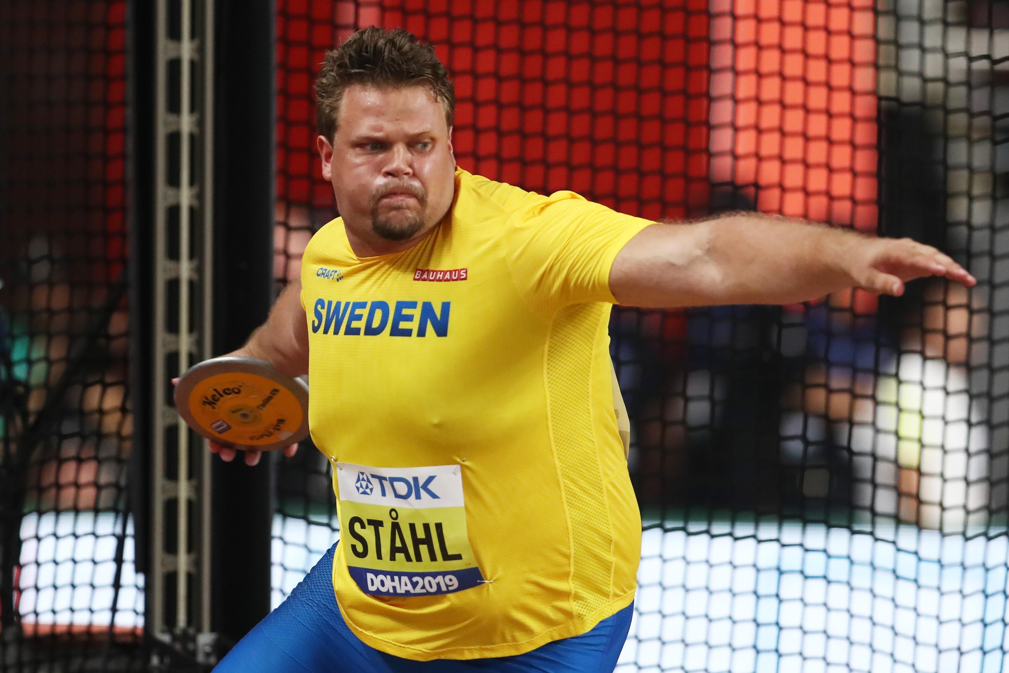 Daniel Stahl in the discus at the IAAF World Athletics Championships Doha 2019