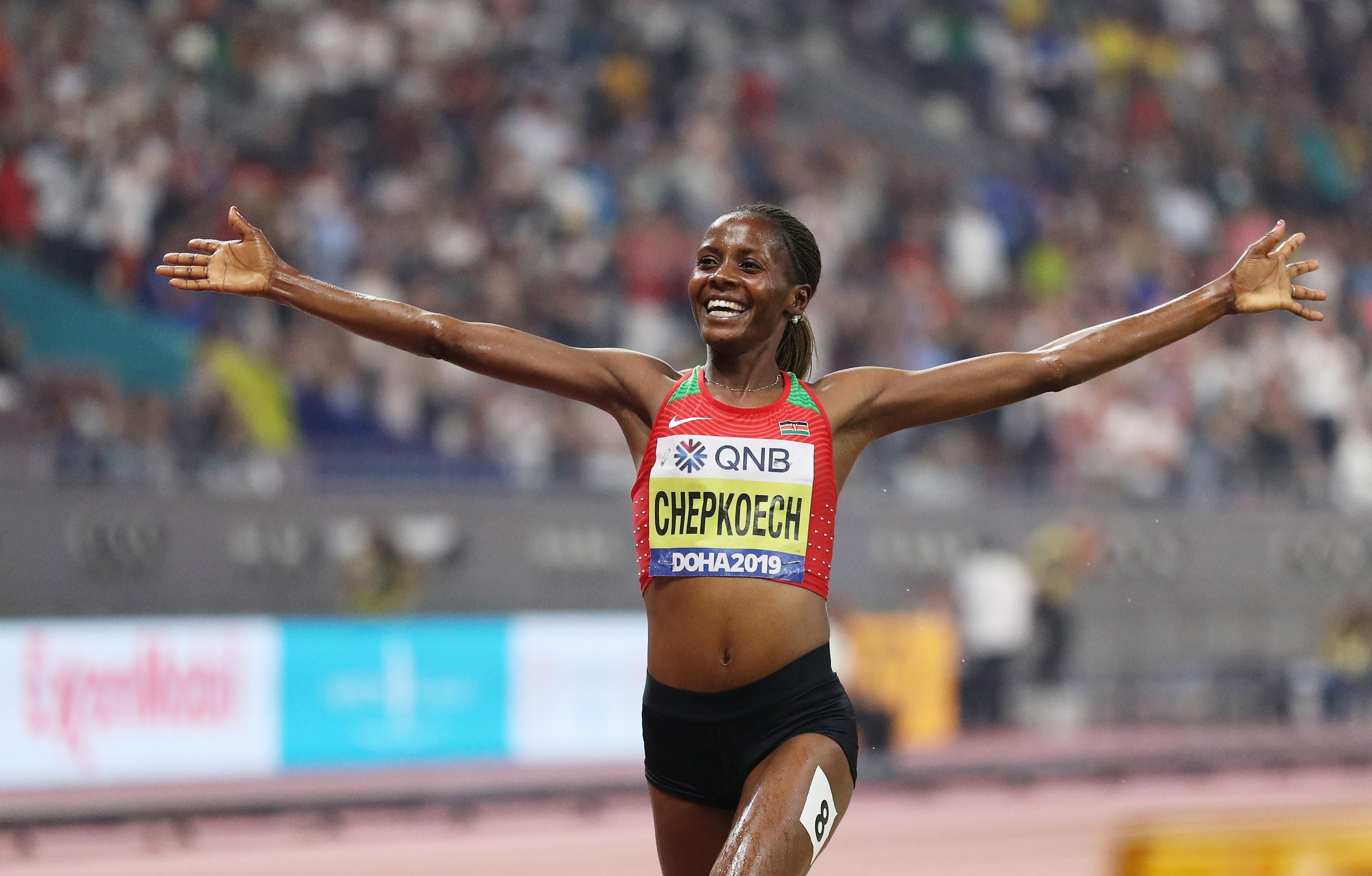 Beatrice Chepkoech at the IAAF World Athletics Championships Doha 2019
