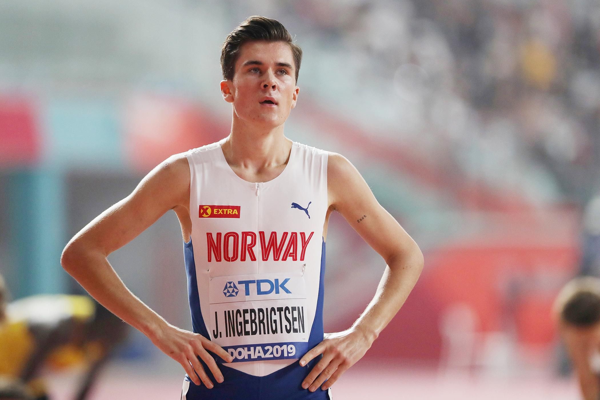 Jakob Ingebrigtsen at the IAAF World Athletics Championships Doha 2019