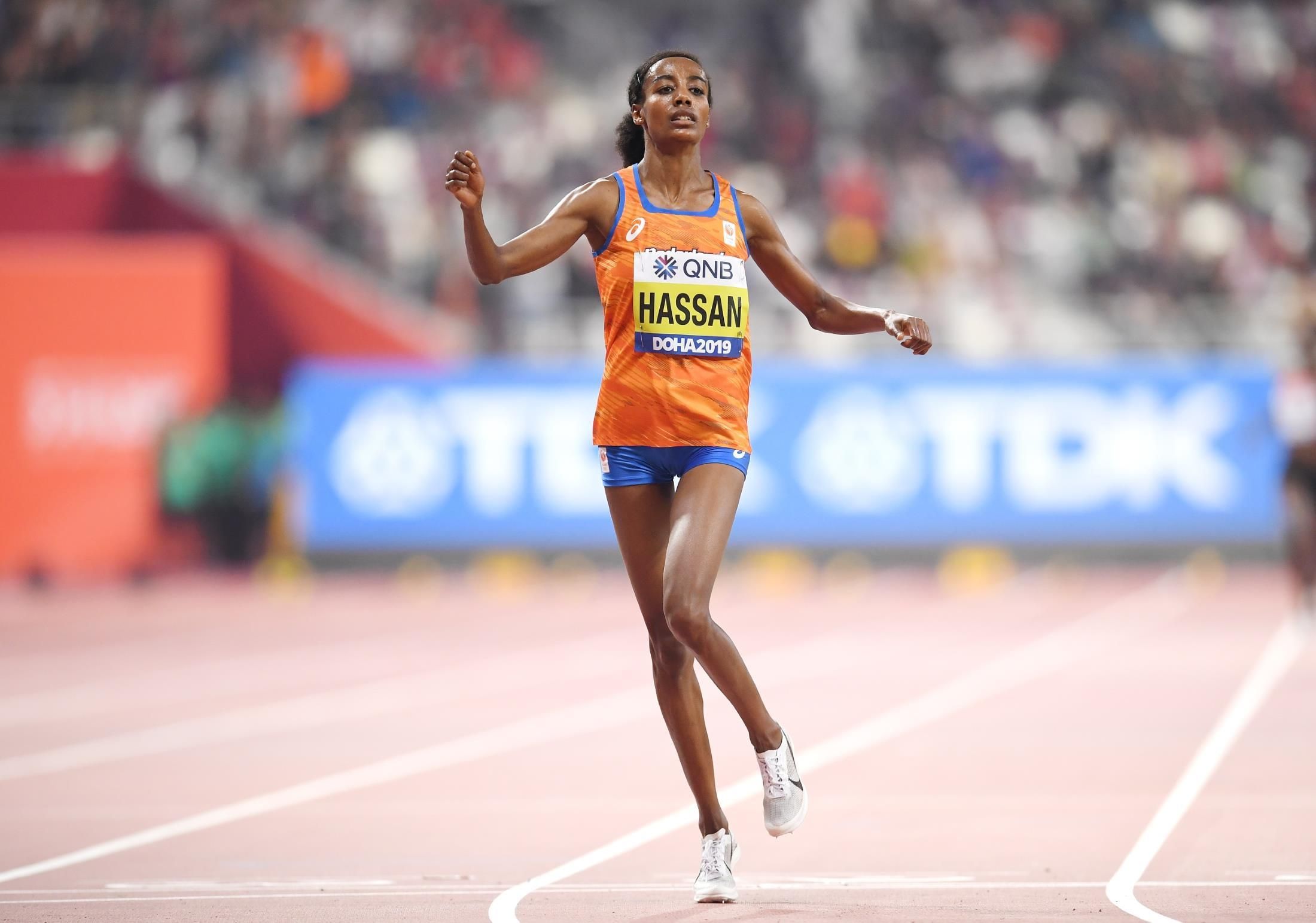 Sifan Hassan at the IAAF World Athletics Championships Doha 2019