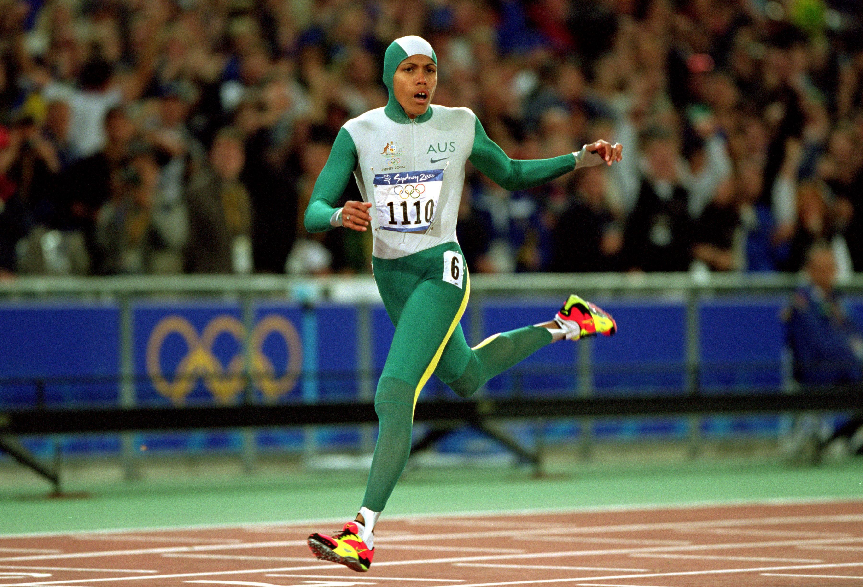 Cathy Freeman wins the 400m at the 2000 Olympic Games in Sydney