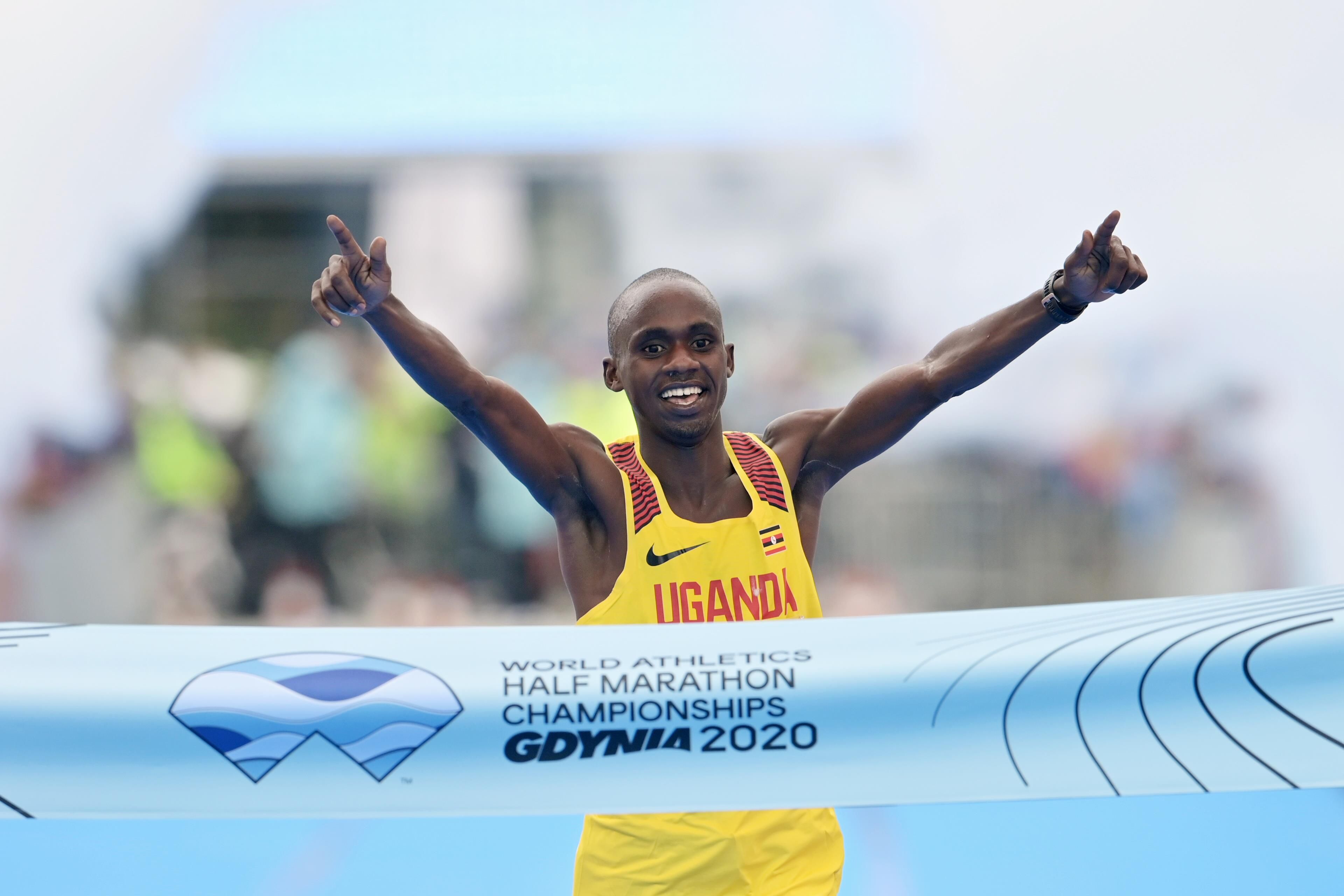 Jacob Kiplimo wins the World Athletics Half Marathon Championships Gdynia 2020