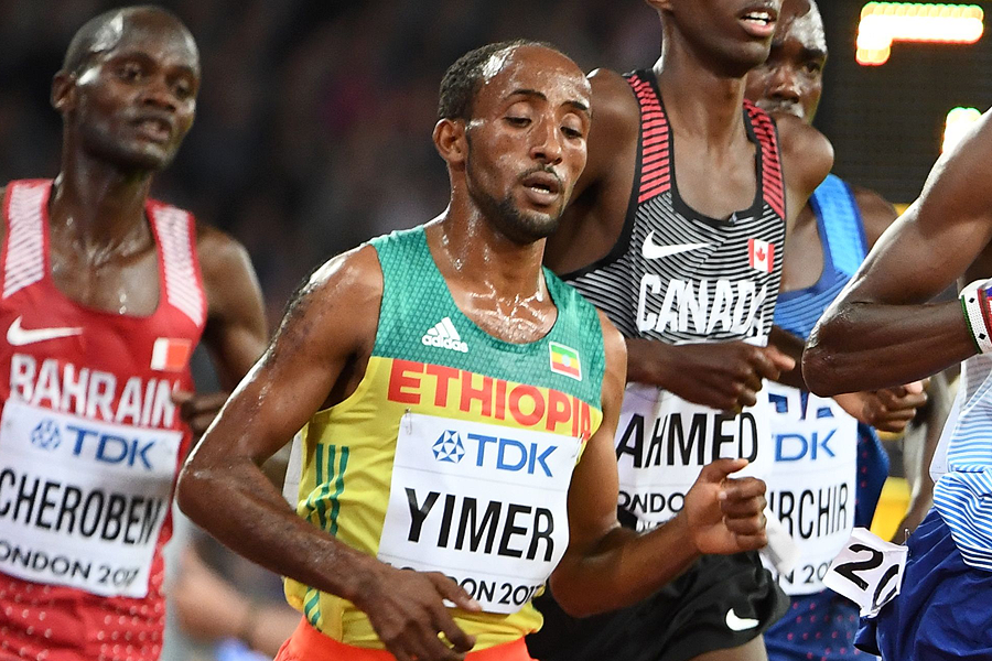 Ethiopian distance runner Jemal Yimer