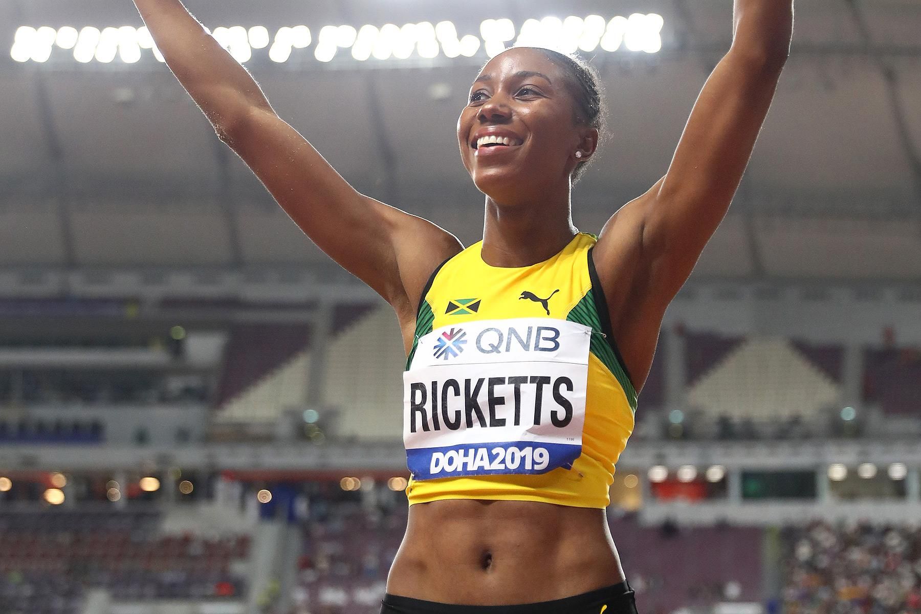 Shanieka Ricketts at the IAAF World Athletics Championships Doha 2019