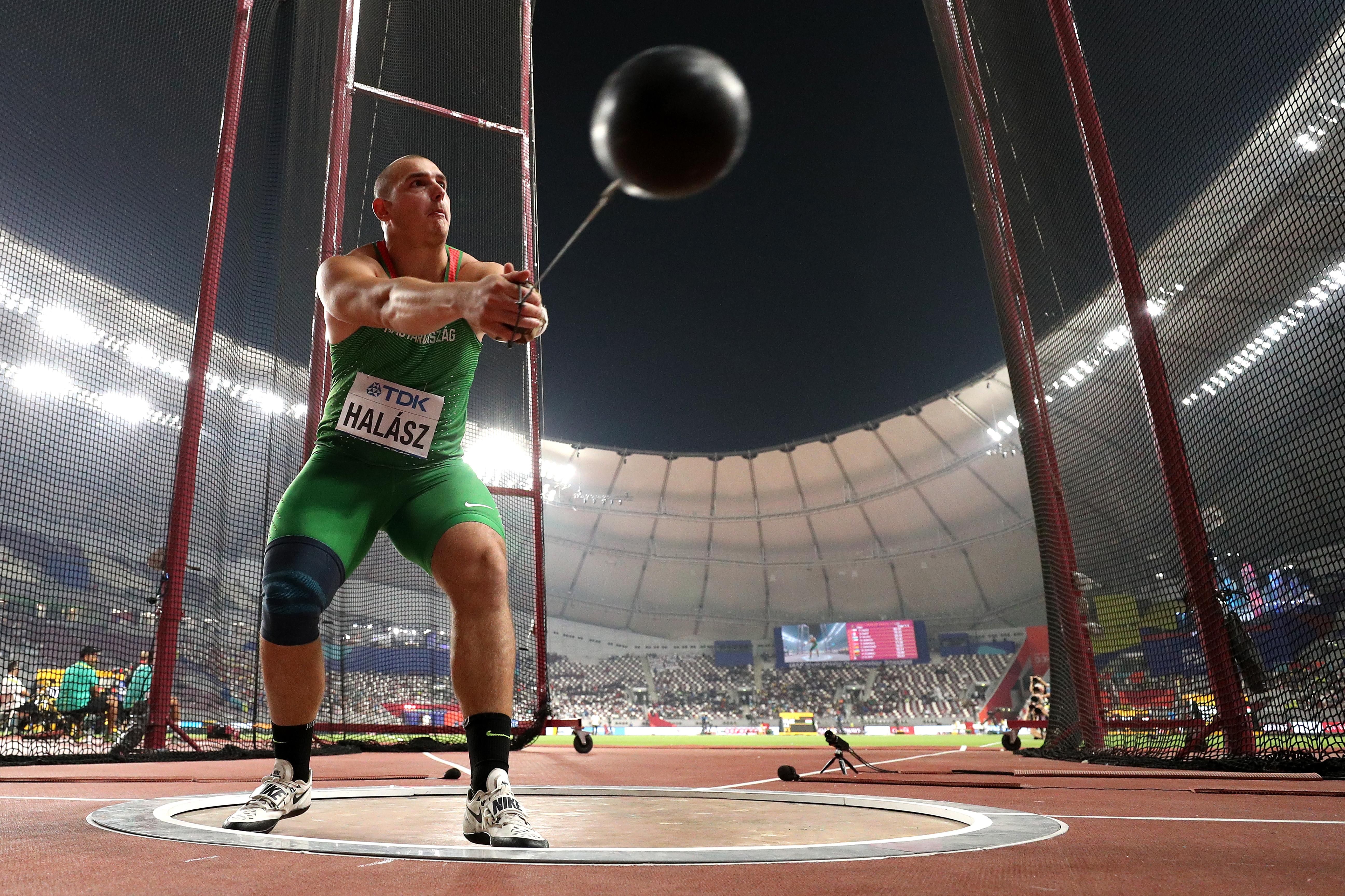 Bence Halasz in the hammer at the IAAF World Athletics Championships Doha 2019