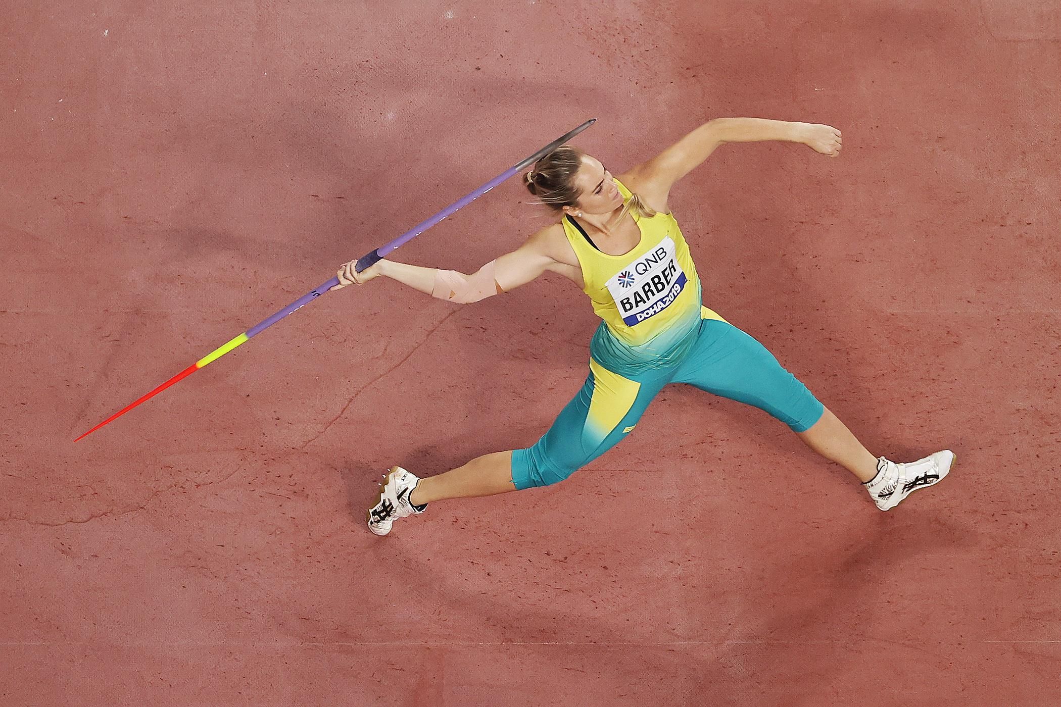 Kelsey-Lee Barber in the javelin at the IAAF World Athletics Championships Doha 2019