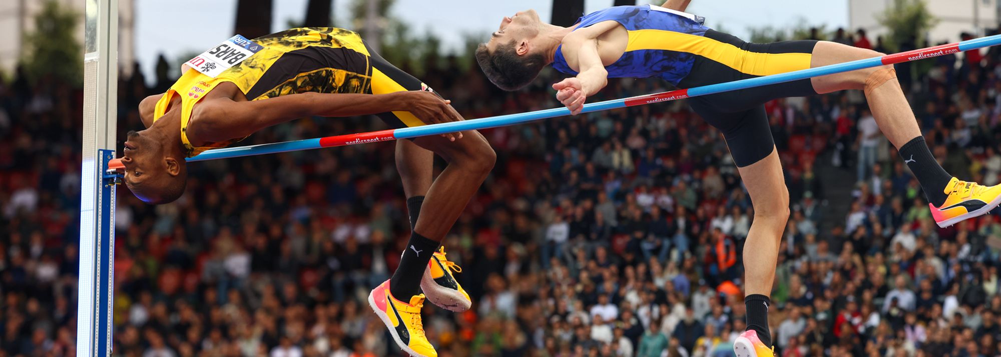 Olympic champion Mutaz Barshim will go up against world indoor champion Hamish Kerr in a high jump clash in Suzhou on 27 May