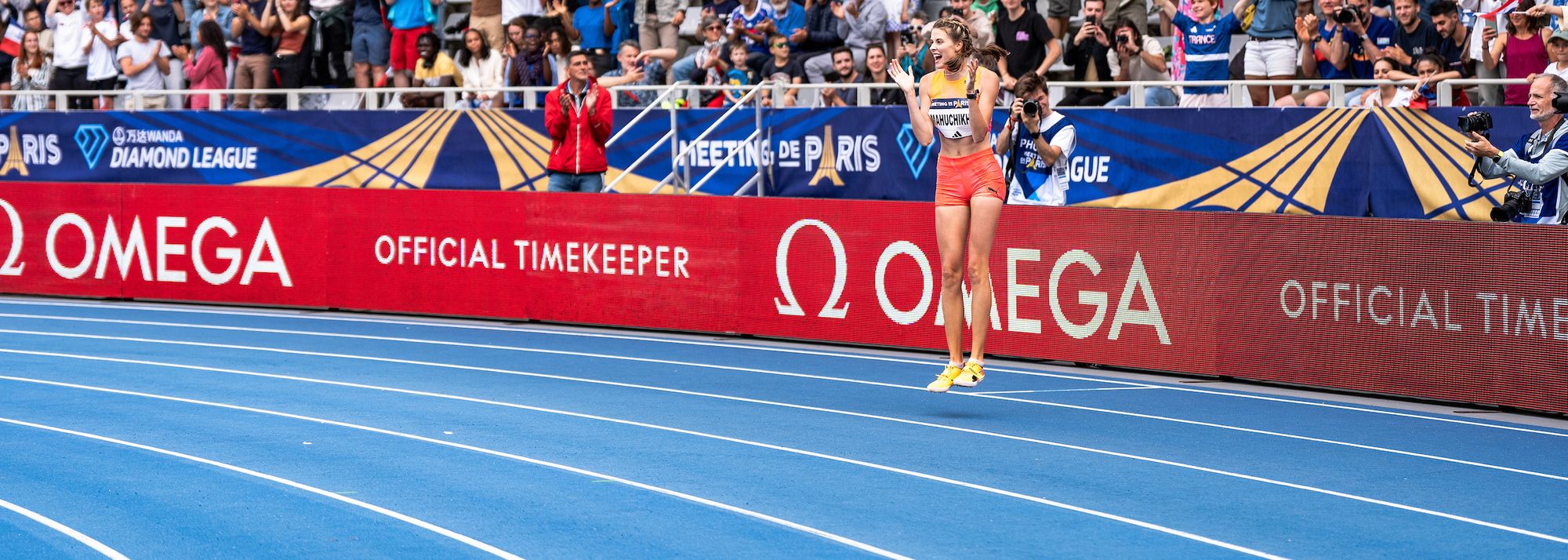 Yaroslava Mahuchikh, Rai Benjamin and Grant Holloway are among the six reigning individual Olympic champions who will be returning to Paris to compete at the Meeting de Paris