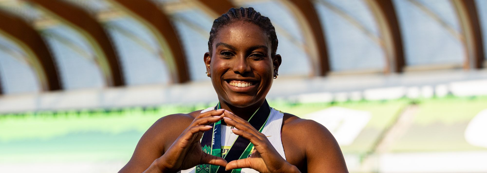 The world U20 No. 1 discus thrower is headed to Eugene with her fire already lit.
