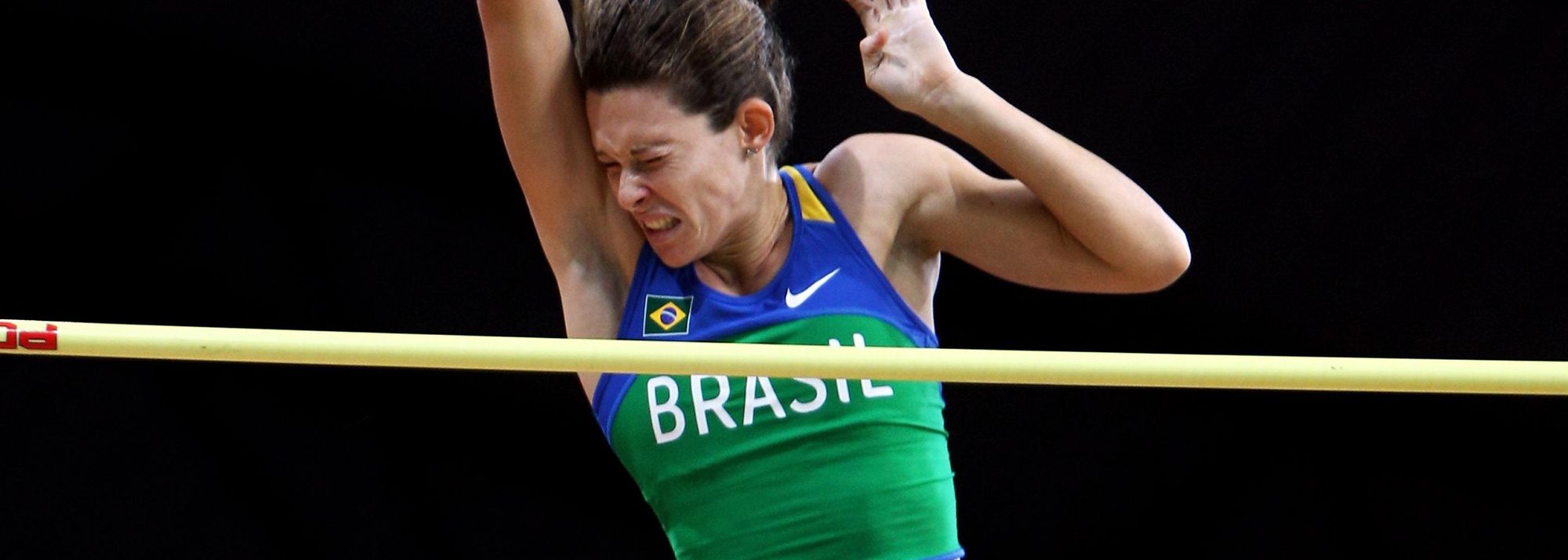 Moving up two big steps from her finish two years ago, Fabiana Murer took an unexpected but certainly deserved victory in the women’s Pole Vault.