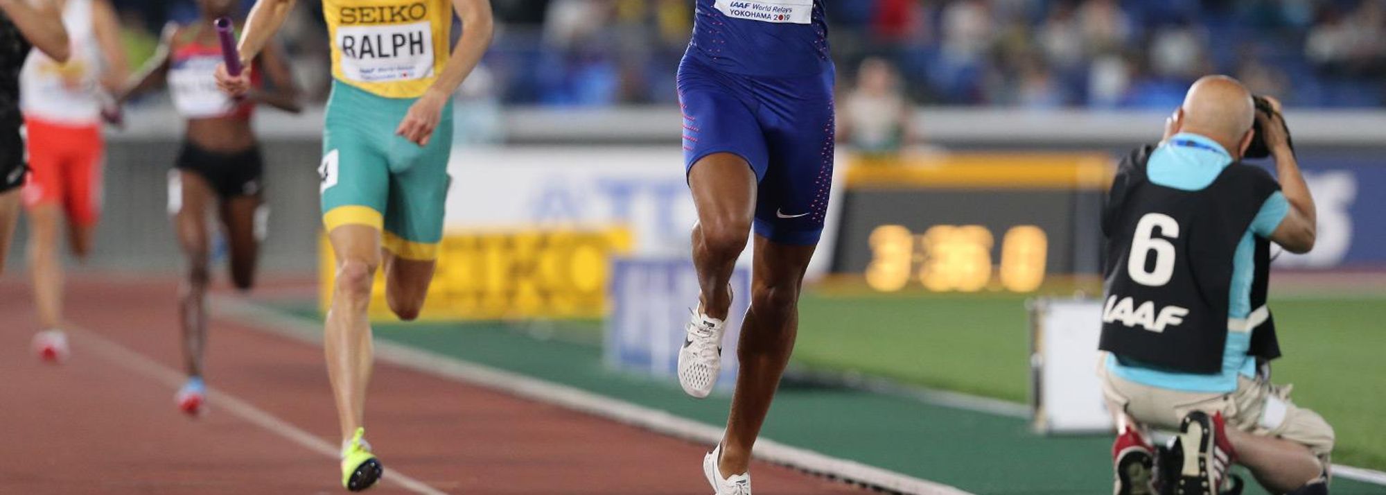 The United States kicked off the IAAF World Relays Yokohama 2019 with a bang on Saturday (11), producing convincing victories in the competition’s two newest events.