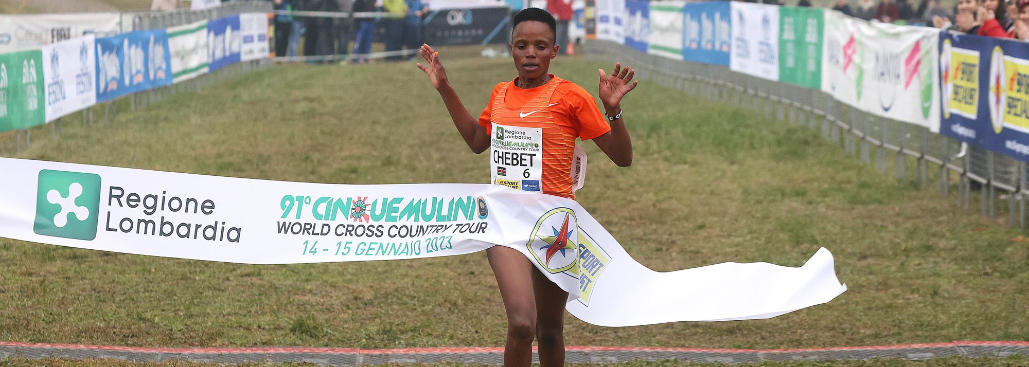 World cross-country champion Beatrice Chebat and world cross-country silver medallist Berihu Aregawi lived up to their status as pre-race favourites