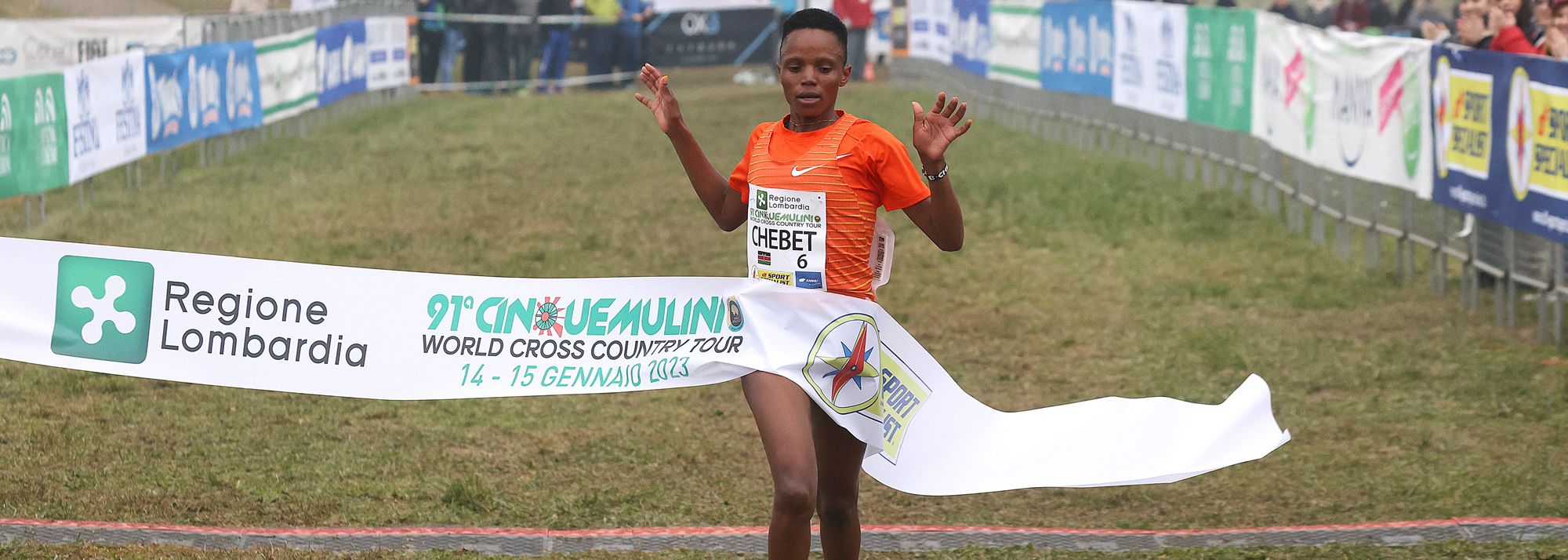 Kenyan duo Beatrice Chebet and Gideon Rono were victorious at the Cinque Mulini in San Vittore Olona