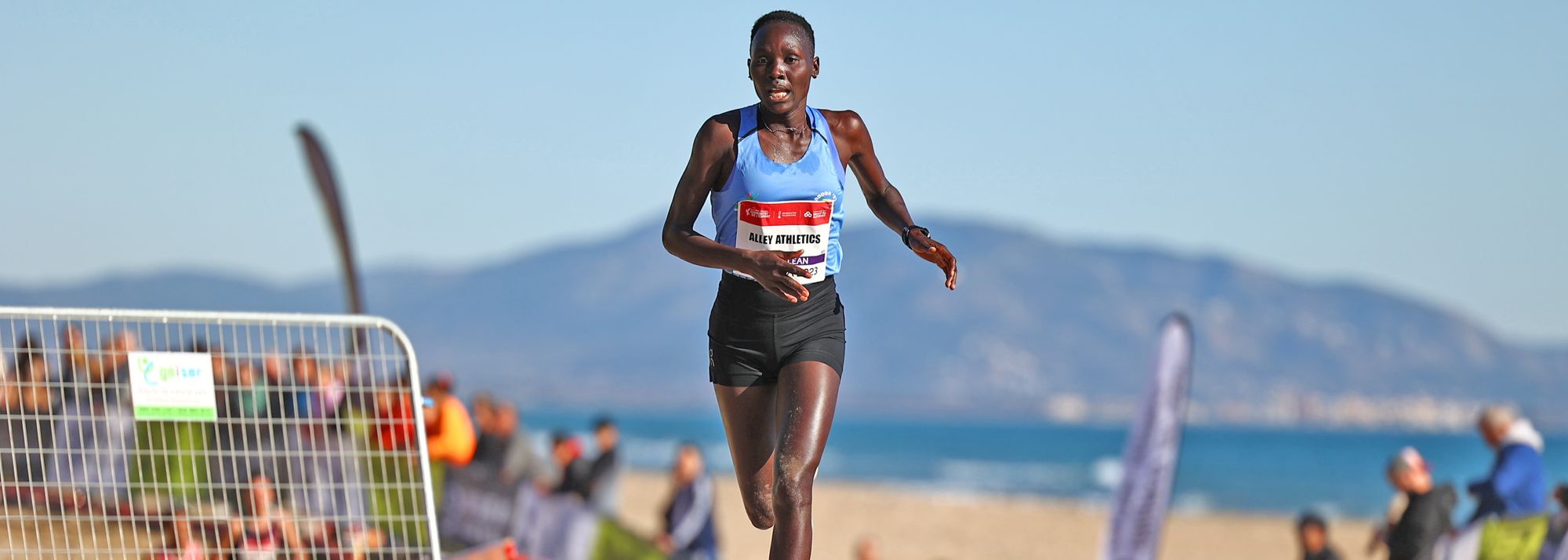 Athlete Refugee Team member Angelina Nadai Lohalith claimed a shock win at the European Champion Clubs Cup Cross Country in Castellon