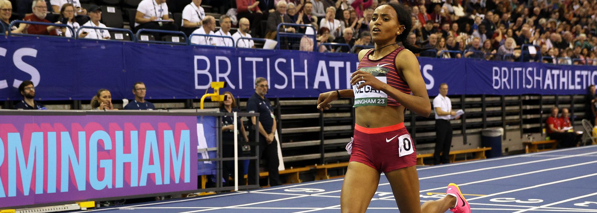 Gudaf Tsegay stormed to the second-fastest women’s indoor 3000m performance of all time on an afternoon that saw World Indoor Tour titles won, and many meeting and national records fall
