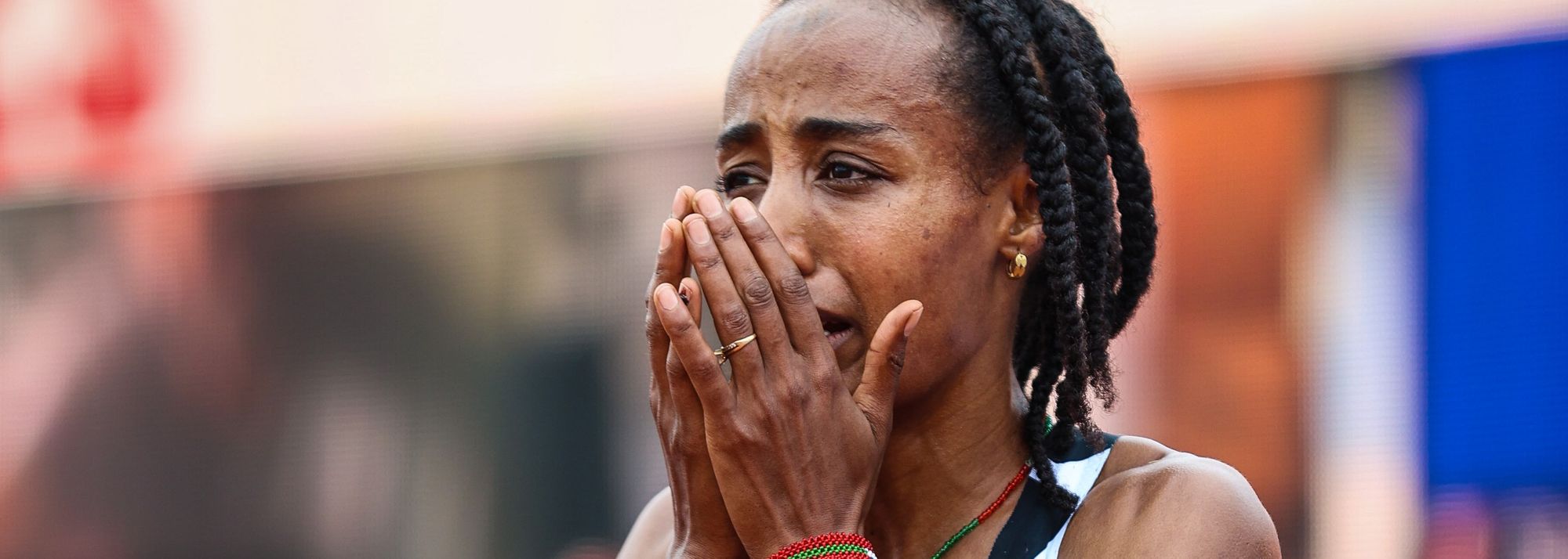 There was little about Sifan Hassan’s run at the FBK Games in Hengelo on Sunday that gave the impression she was being patient.