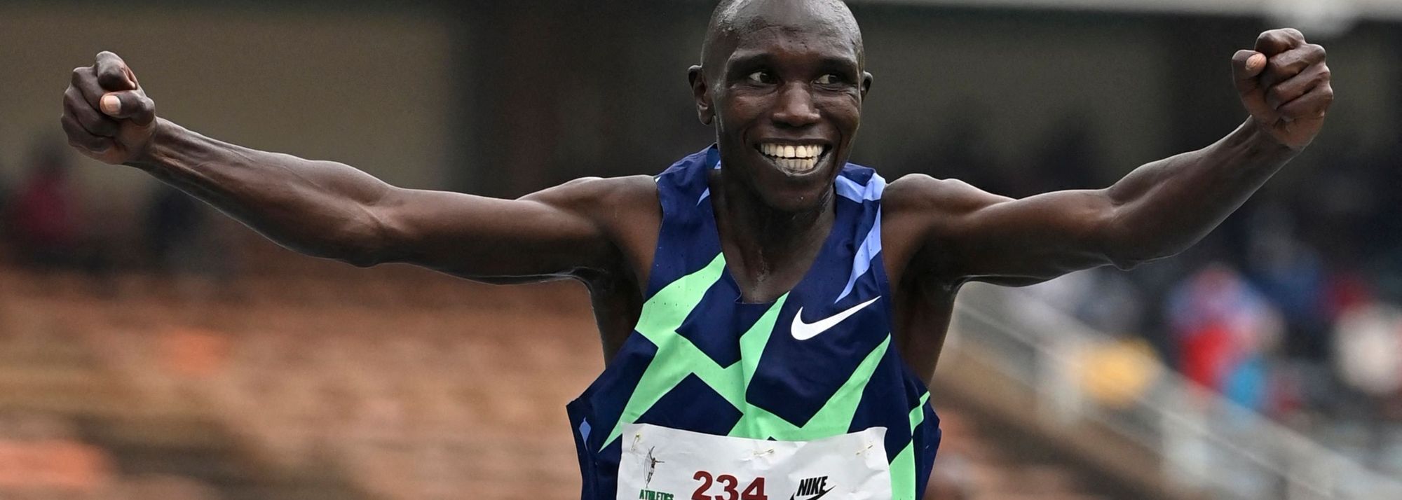 Geoffrey Kamworor ran the quickest 10,000m time ever recorded in Kenya on Friday (18), clocking an all-comers' record of 27:01.06 at the Kenyan Championships in Nairobi to secure his Olympic team place for Tokyo.