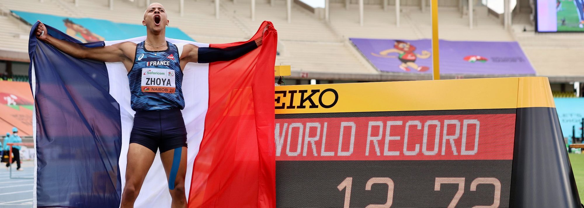 If anyone thought Sasha Zhoya’s record-breaking feat on Friday in the 110m hurdles semifinals was a fluke, the European U20 champion cleared all doubts when he totally obliterated the world record he had set barely 24 hours before.
