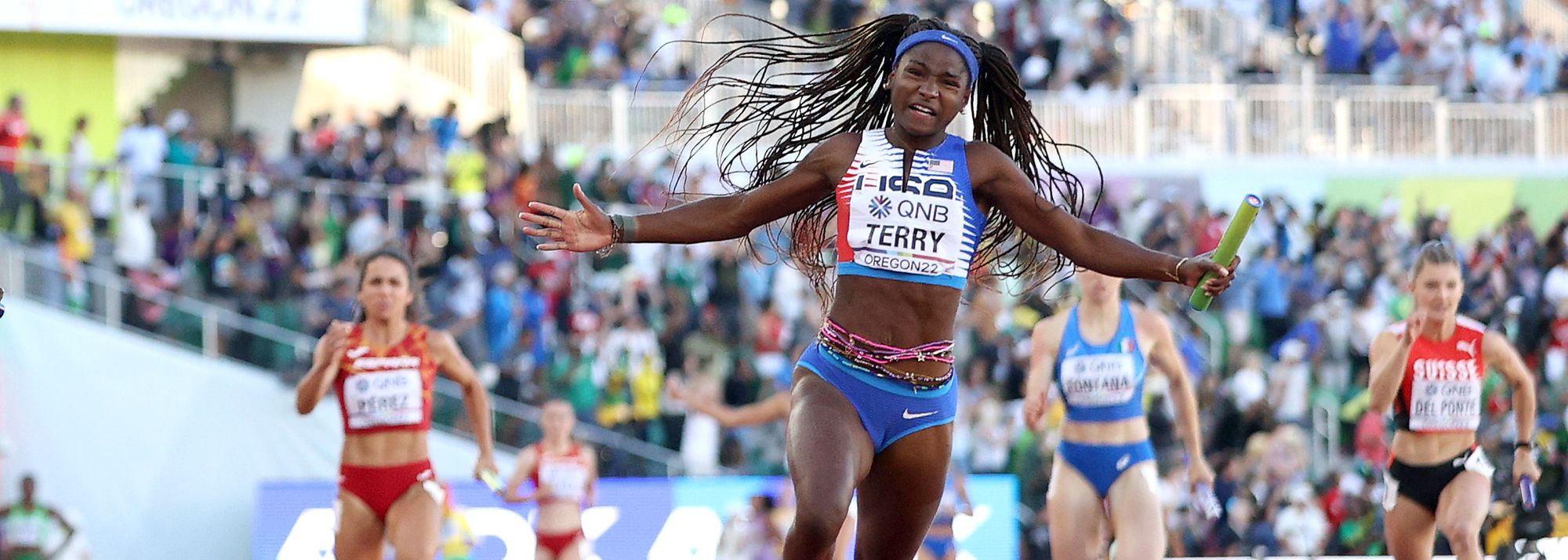 Olympic medallists Kenny Bednarek and Twanisha Terry are among the 29 athletes selected to represent the United States at the World Athletics Relays Guangzhou 25 on 10-11 May